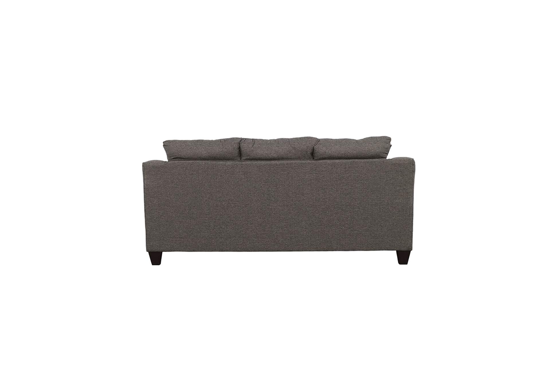 Salizar Upholstered Flared Arm Sofa Charcoal Grey