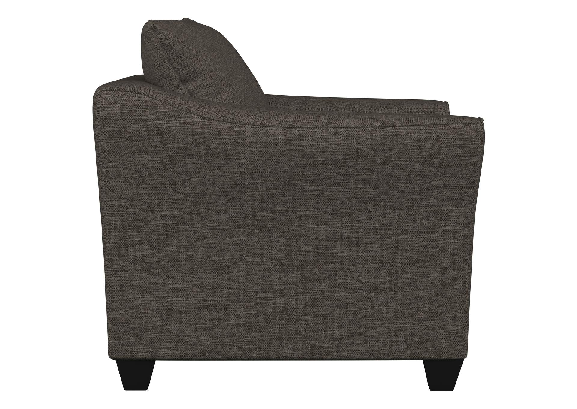 Salizar Upholstered Flared Arm Accent Chair Charcoal Grey