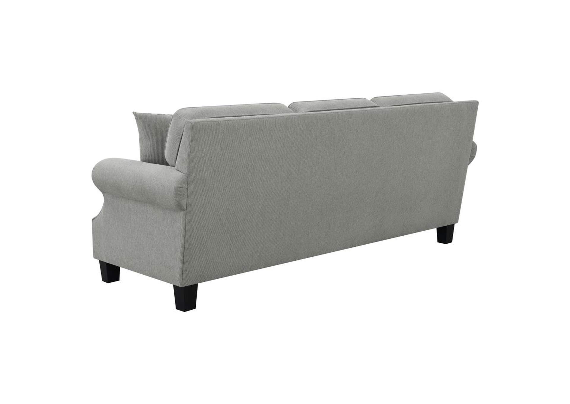 Sheldon Upholstered Living Room Set with Rolled Arms Grey image 5