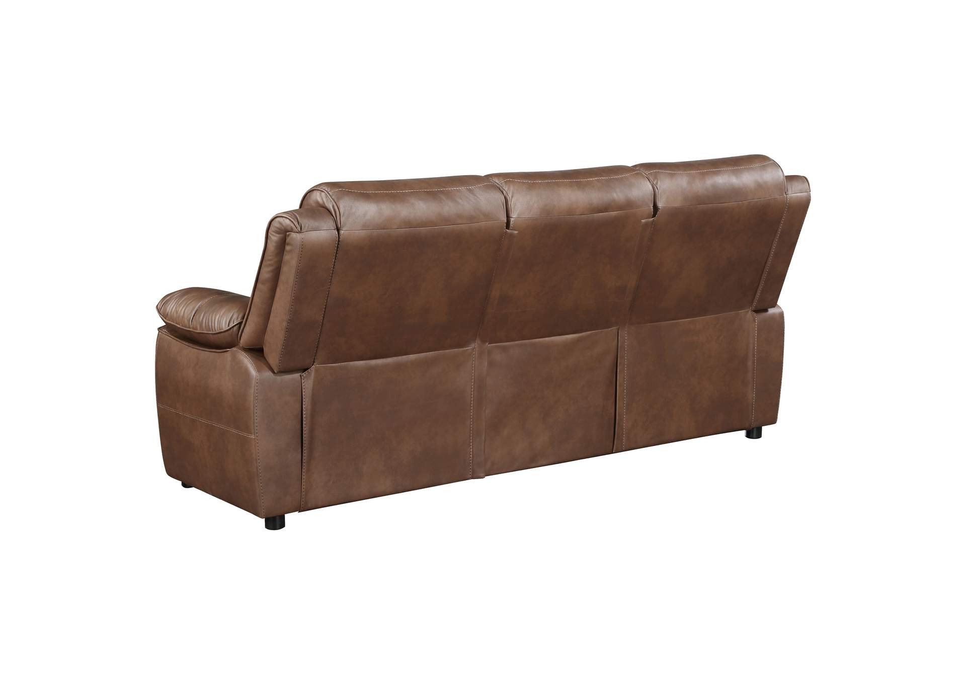 Ellington Upholstered Padded Arm Sofa Dark Brown