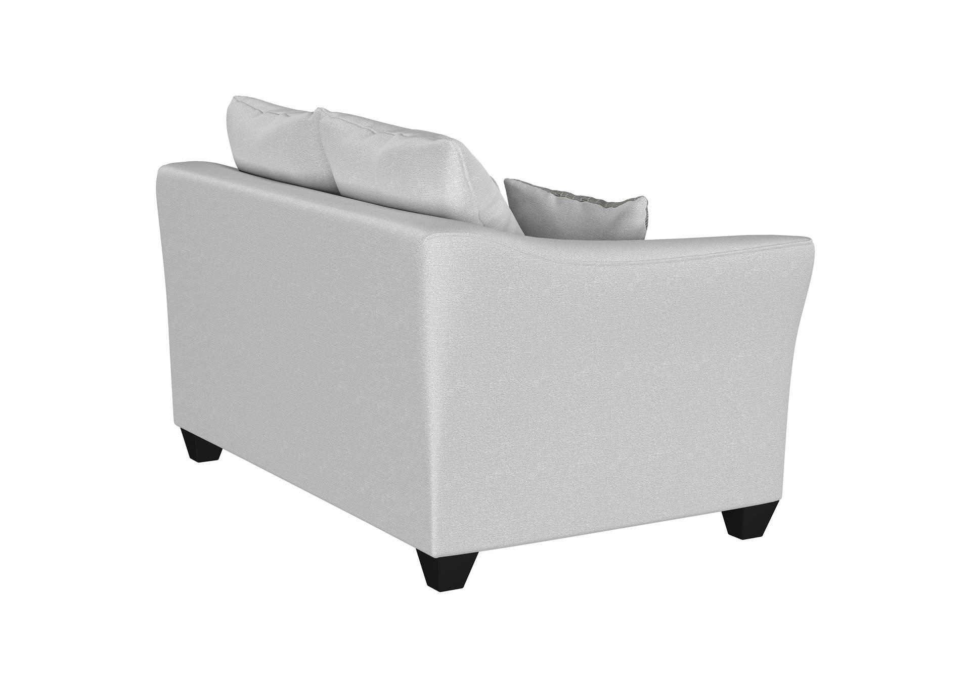Salizar Upholstered Flared Arm Loveseat Sand