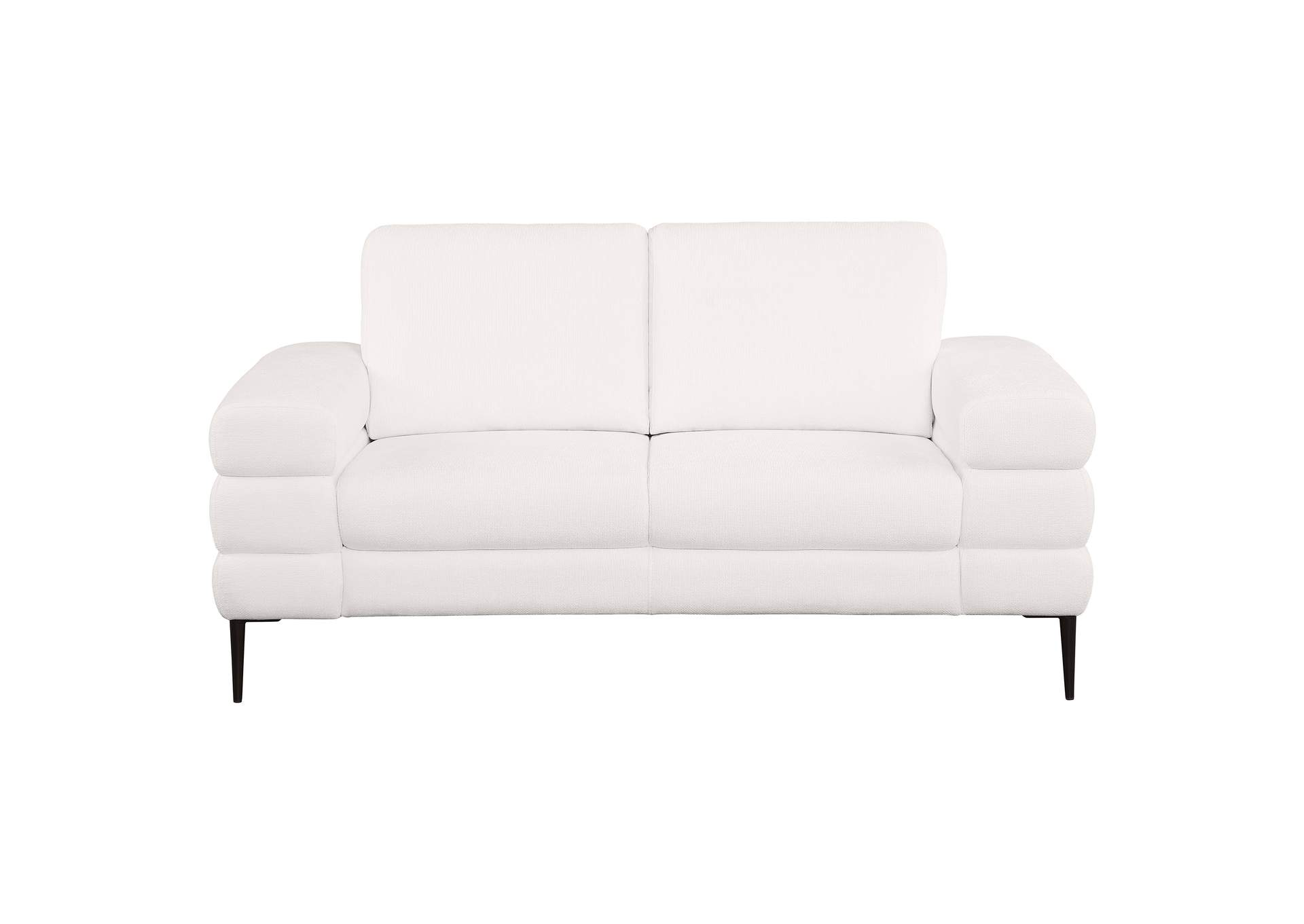 Jessel 2-piece Chenille Upholstered Sofa Set Ivory