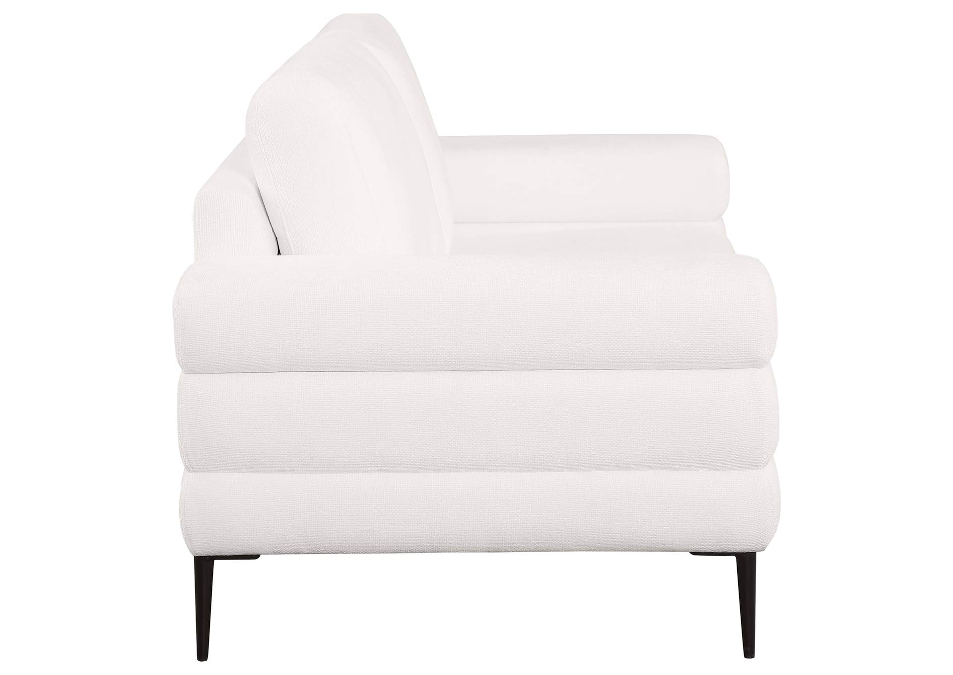 Jessel 2-piece Chenille Upholstered Sofa Set Ivory