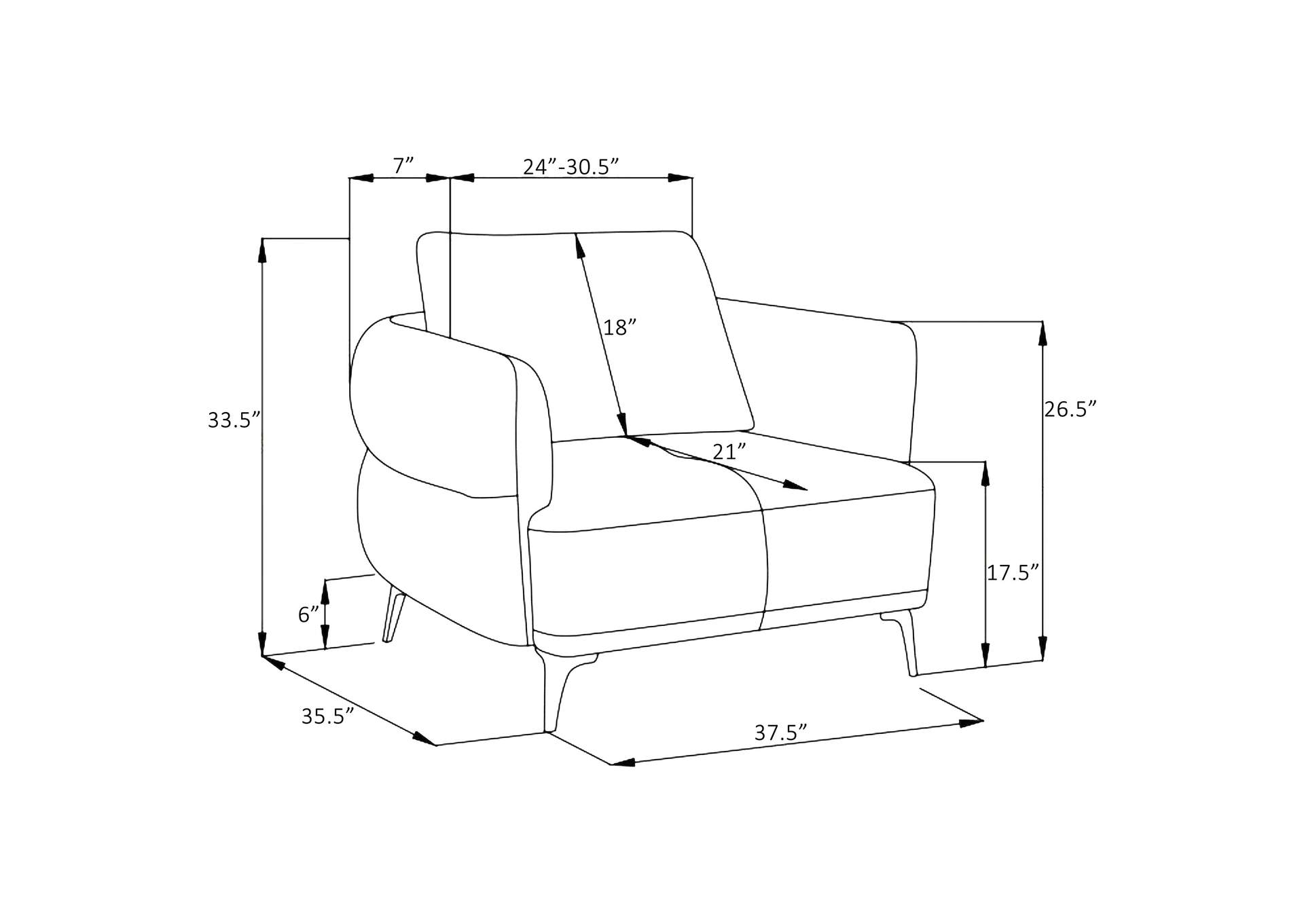 Lively 3-piece Chenille Upholstered Sofa Set Blue