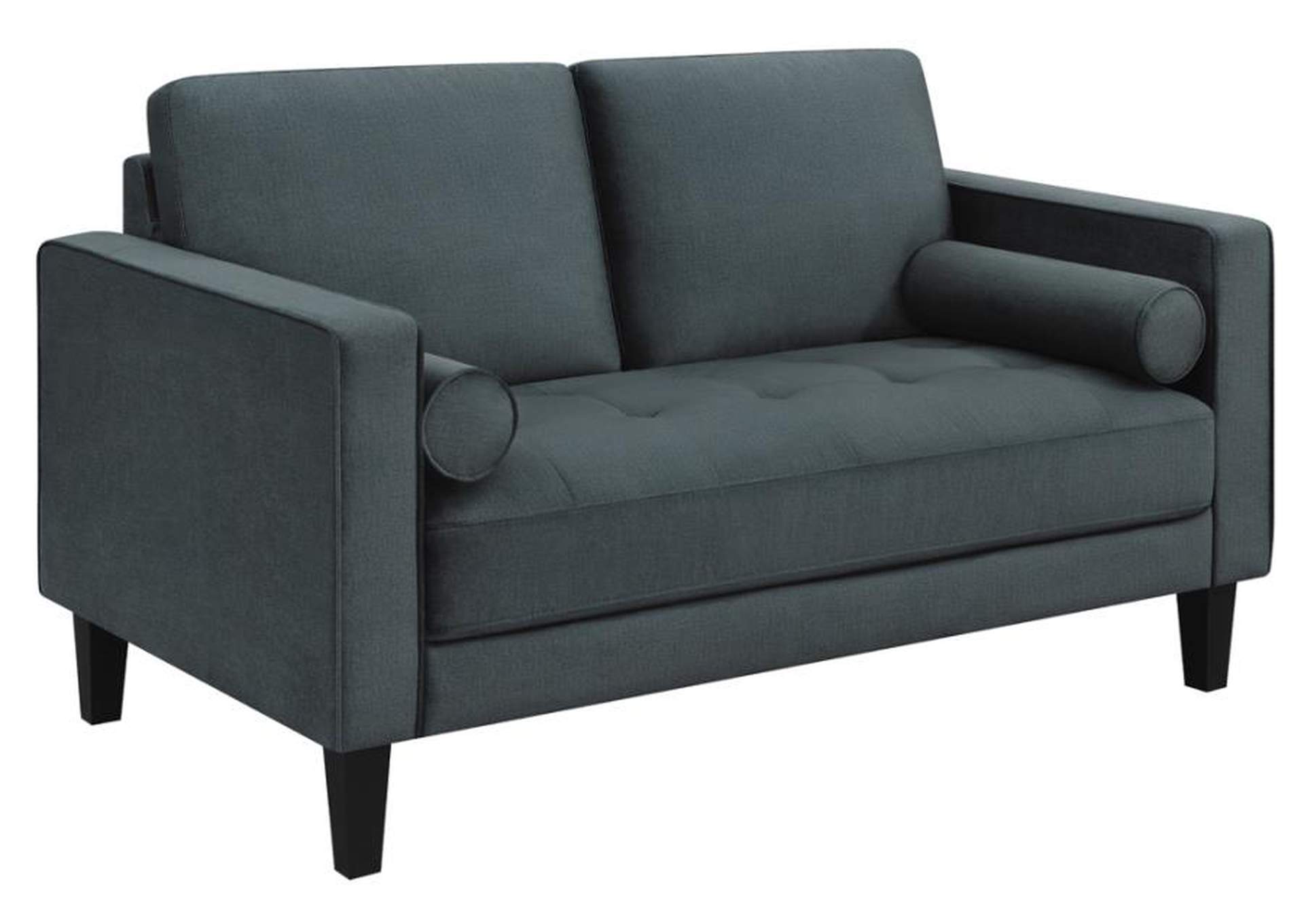 Gulfdale 2-piece Cushion Back Upholstered Living Room Set Dark Teal image 4