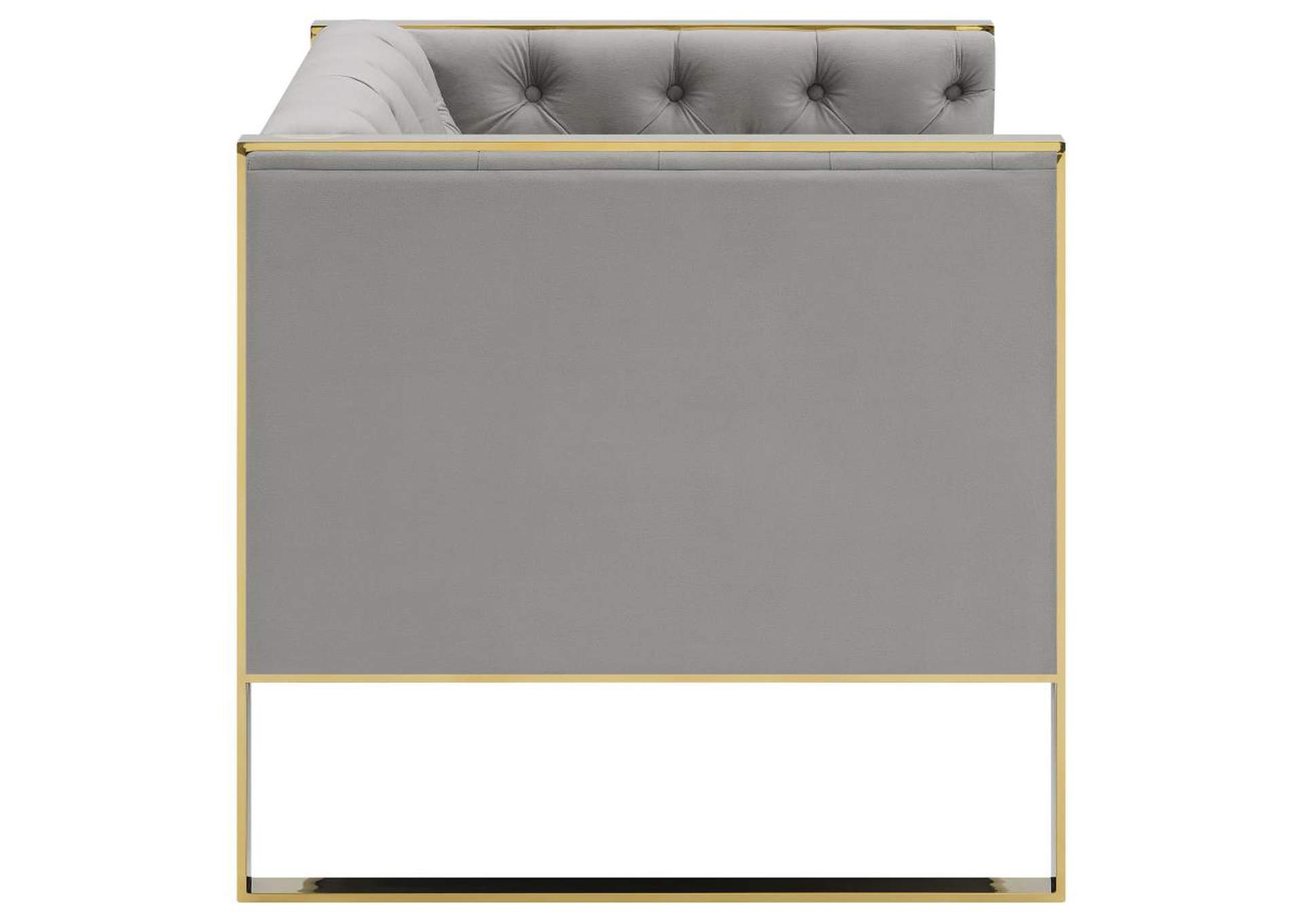 Eastbrook 3-piece Tufted Back Living Room Set Grey image 3
