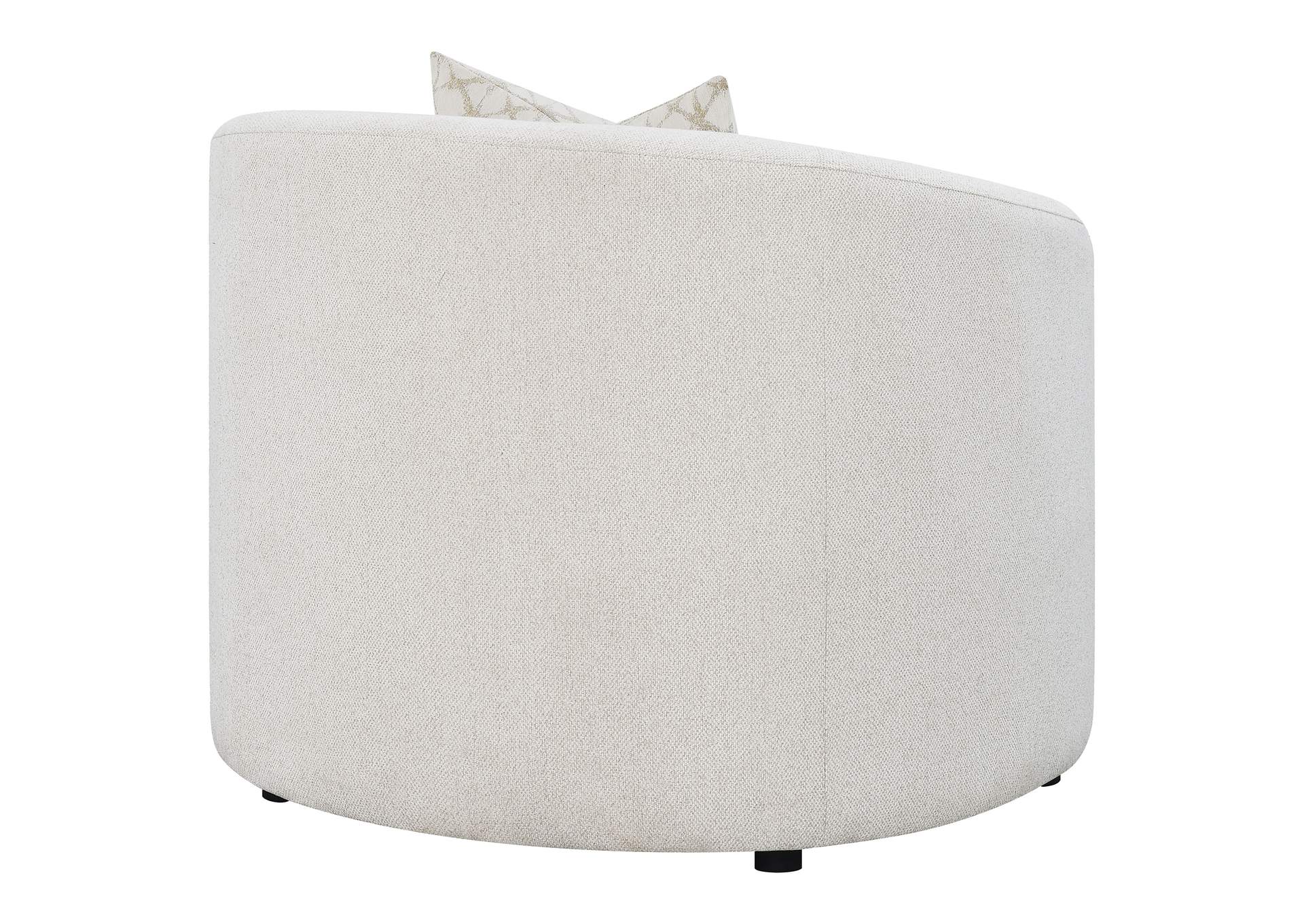 Rainn Boucle Upholstered Sloped Arm Accent Chair Latte