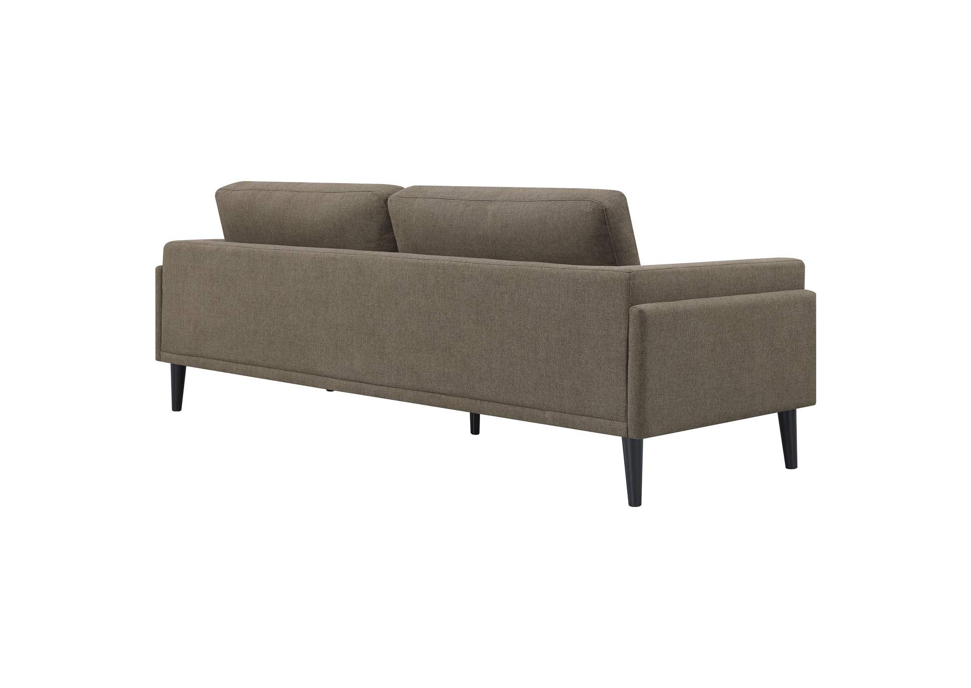 Rilynn Upholstered Track Arm Sofa Brown