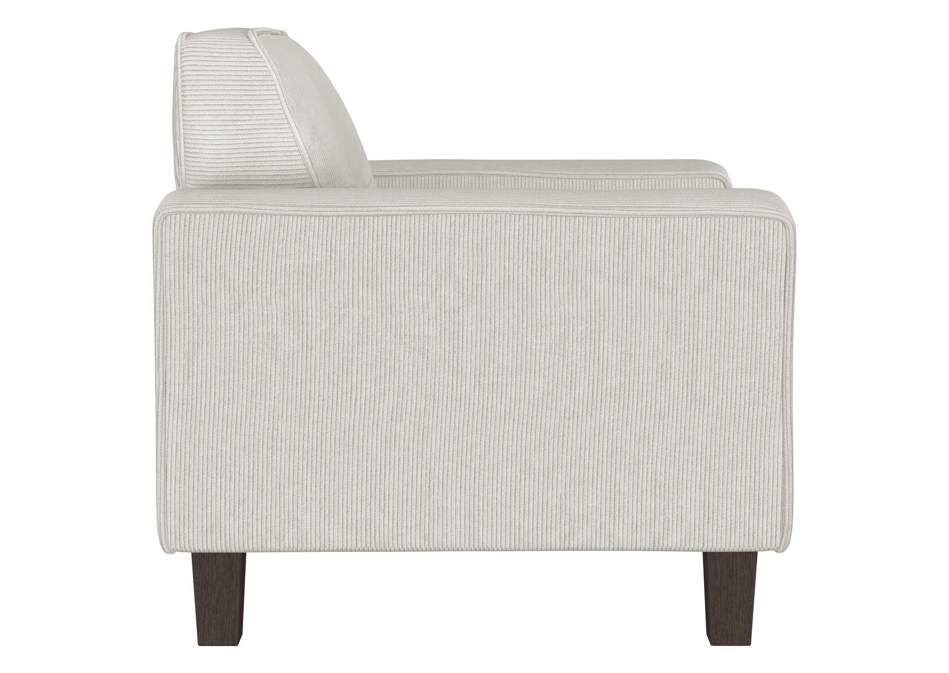 Deerhurst Upholstered Track Arm Tufted Accent Chair Greige