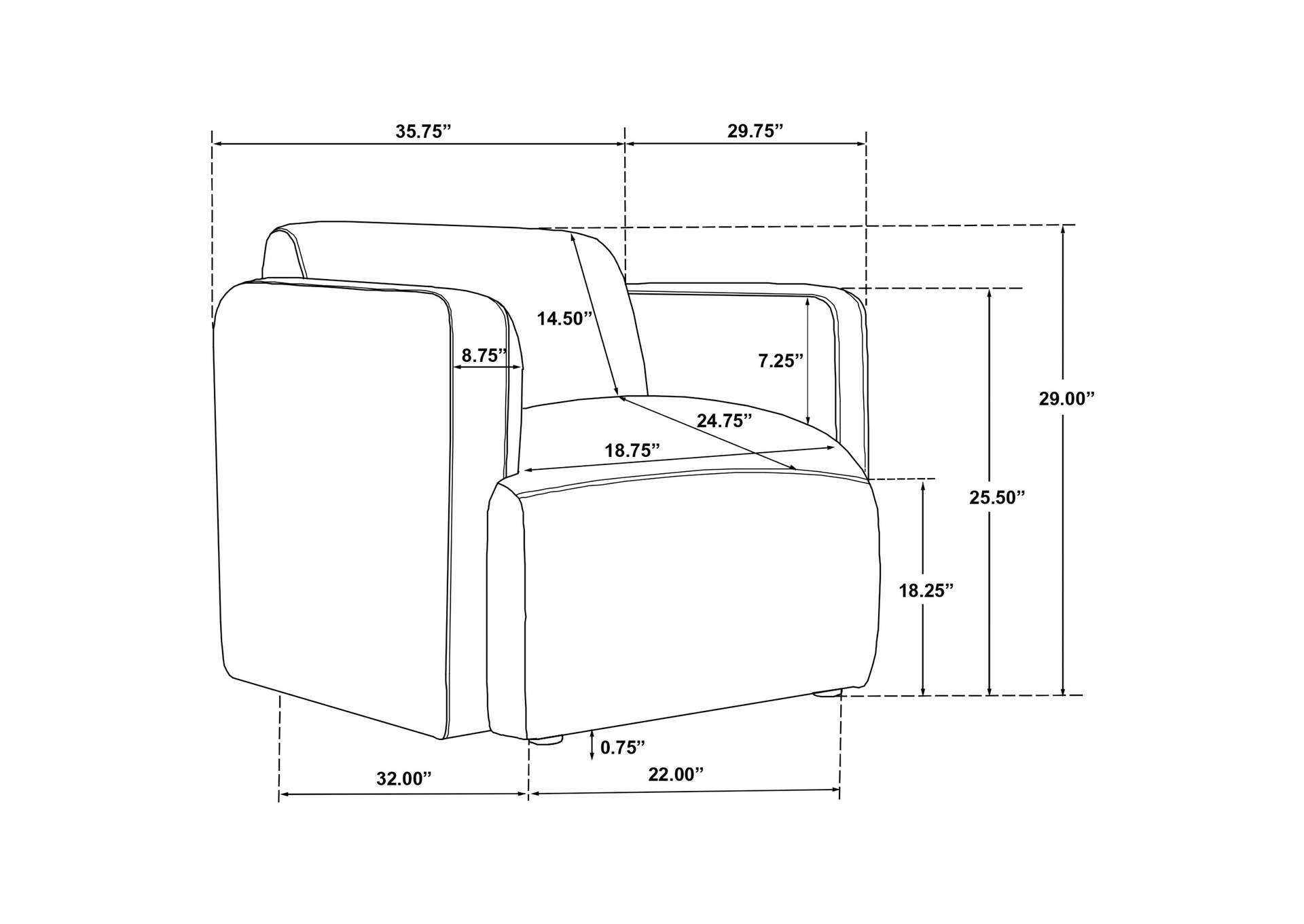 Dorset 3-piece Upholstered Round Track Arm Sofa Set White image 5