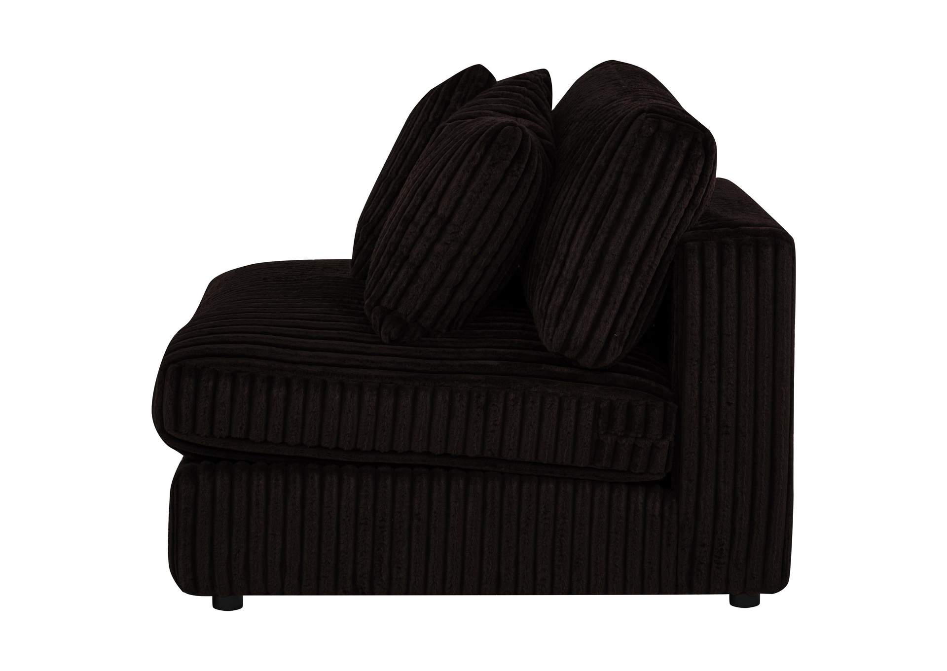 Blaine Upholstered Armless Chair Chocolate image 6