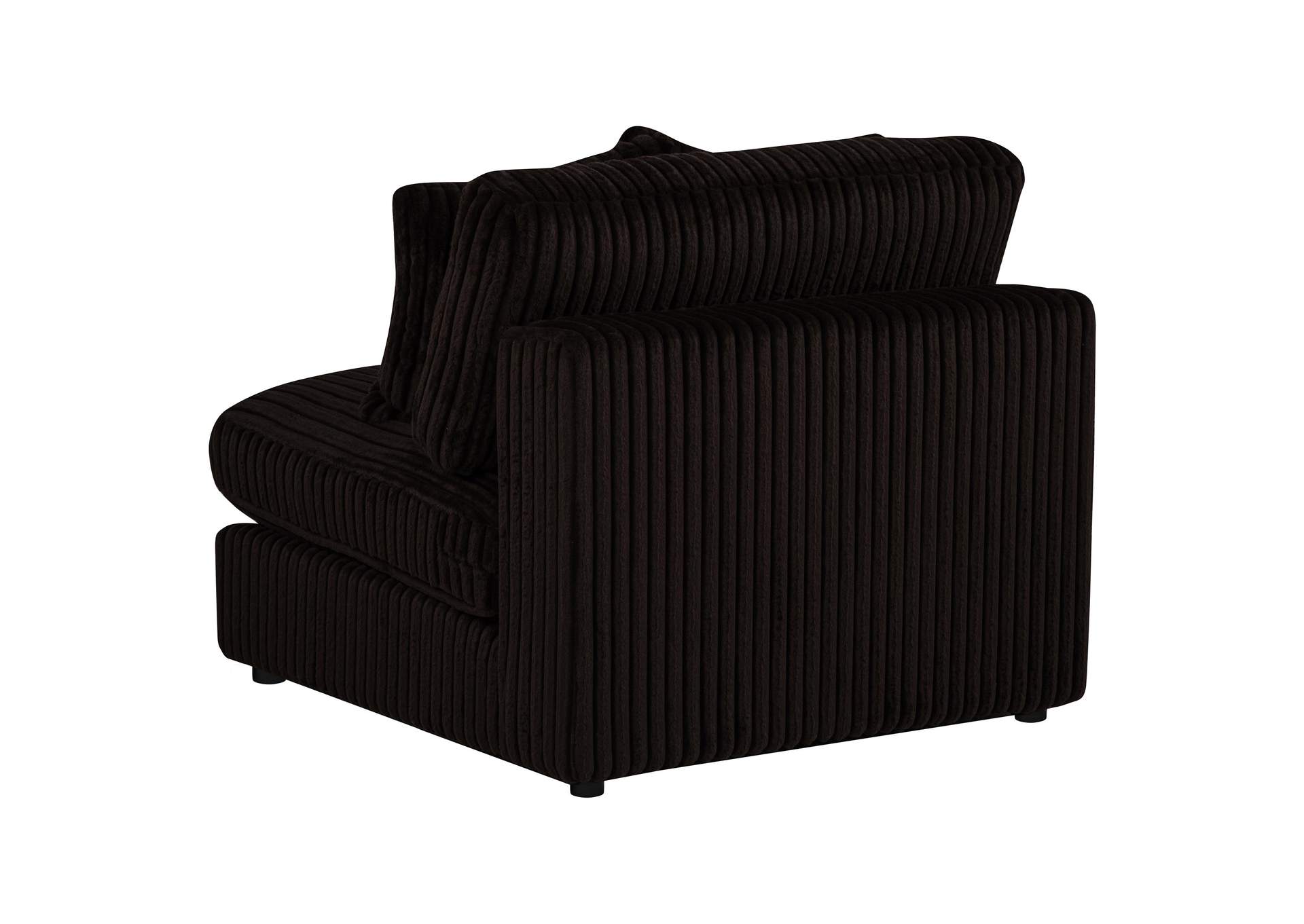 Blaine Upholstered Armless Chair Chocolate image 7