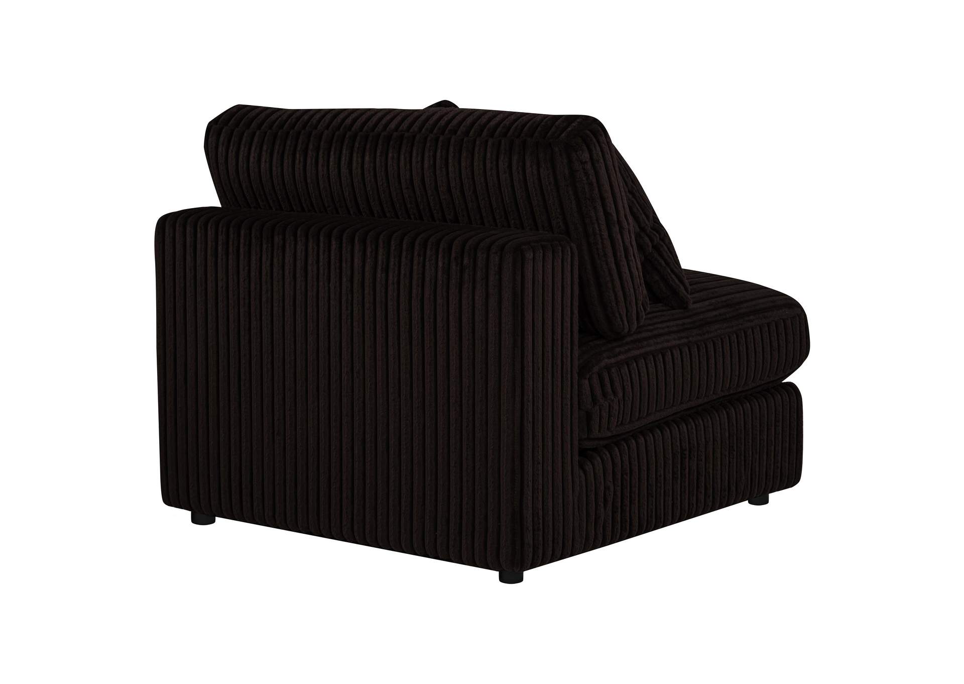 Blaine Upholstered Armless Chair Chocolate image 8