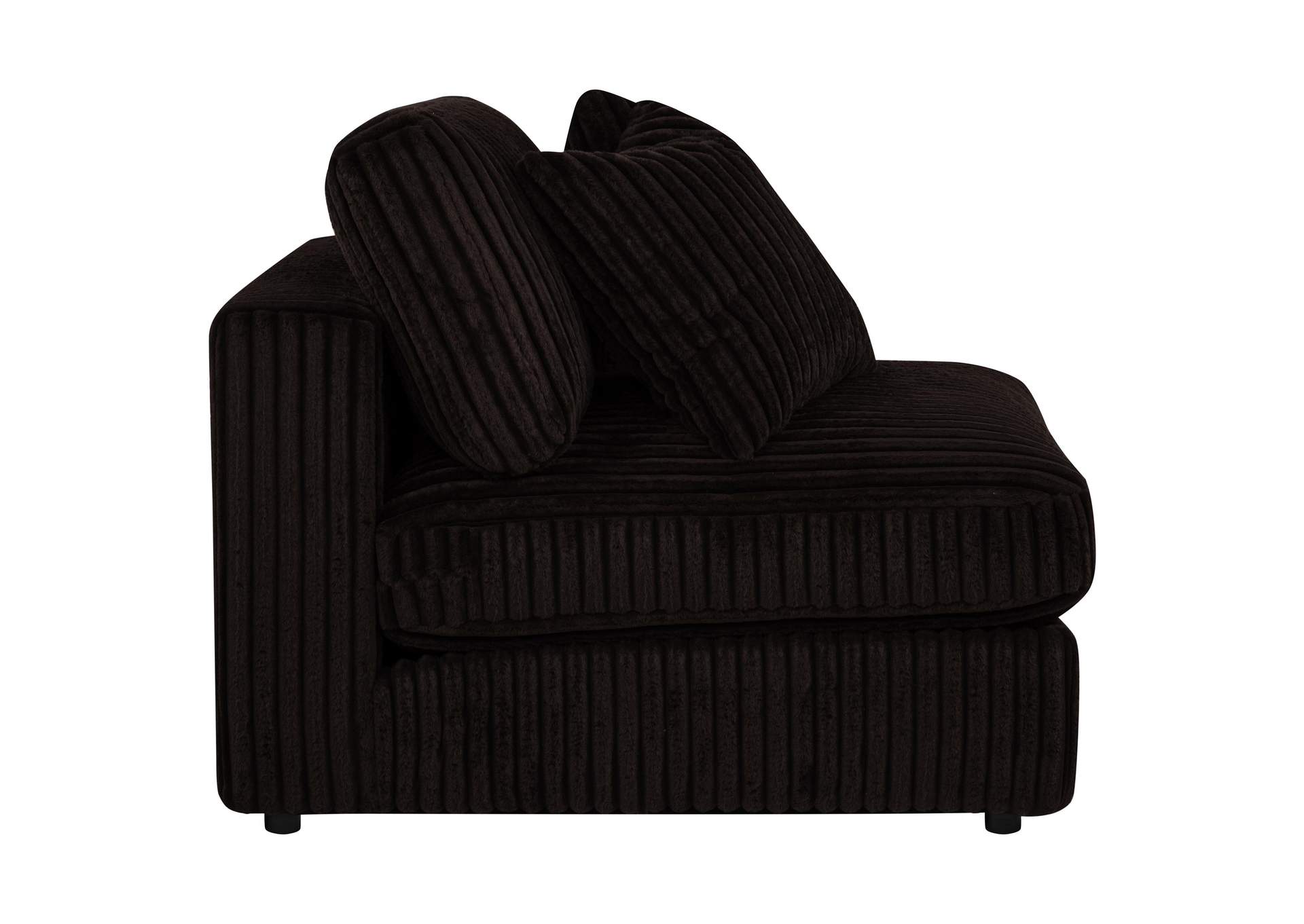 Blaine Upholstered Armless Chair Chocolate image 9