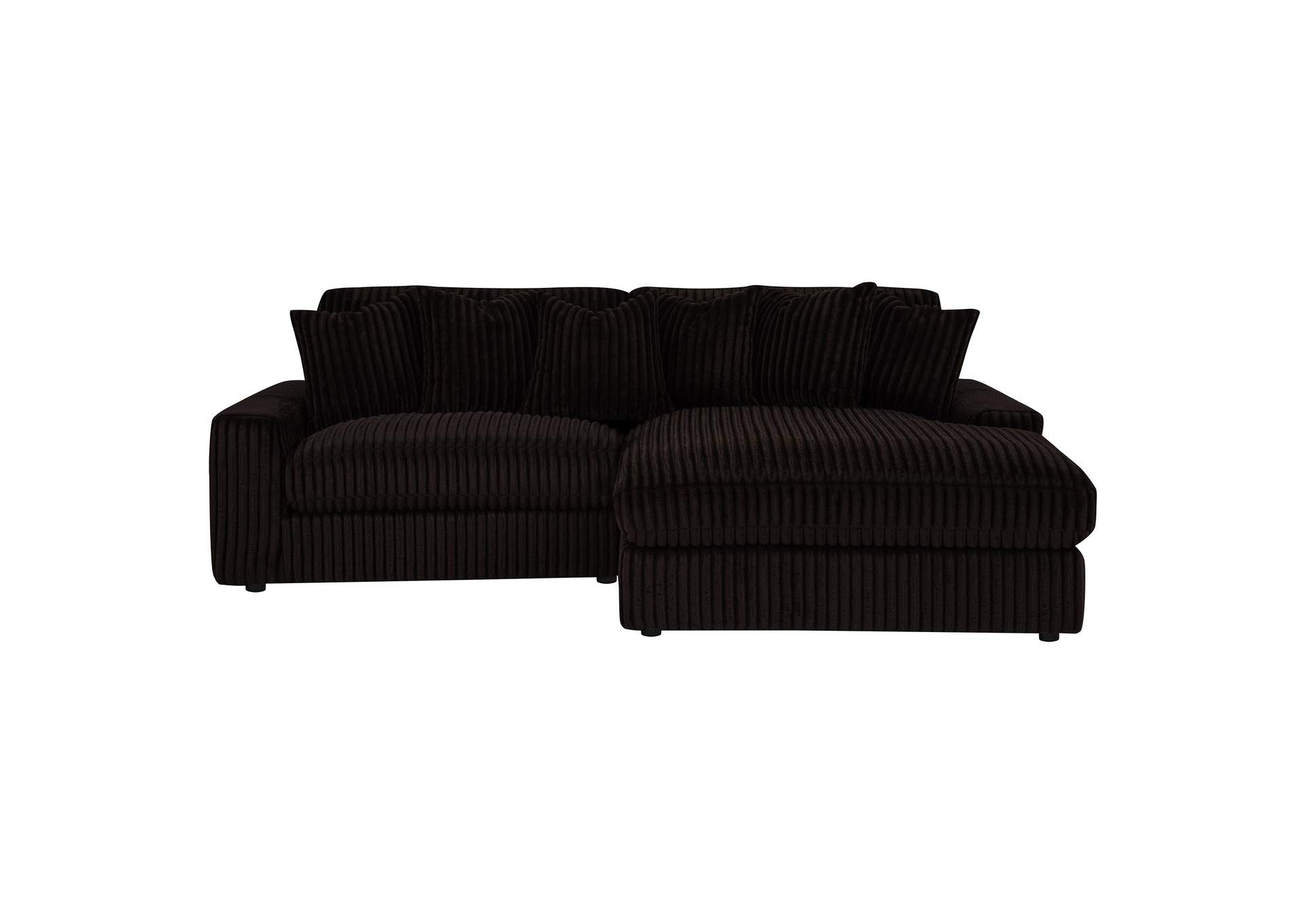 Blaine Upholstered Reversible Chaise Sectional Sofa Chocolate image 19
