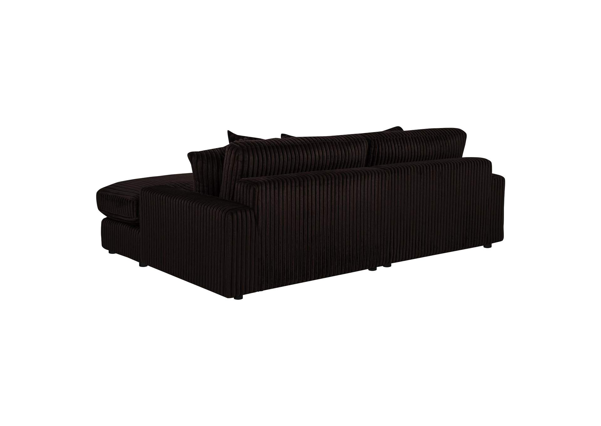 Blaine Upholstered Reversible Chaise Sectional Sofa Chocolate image 17