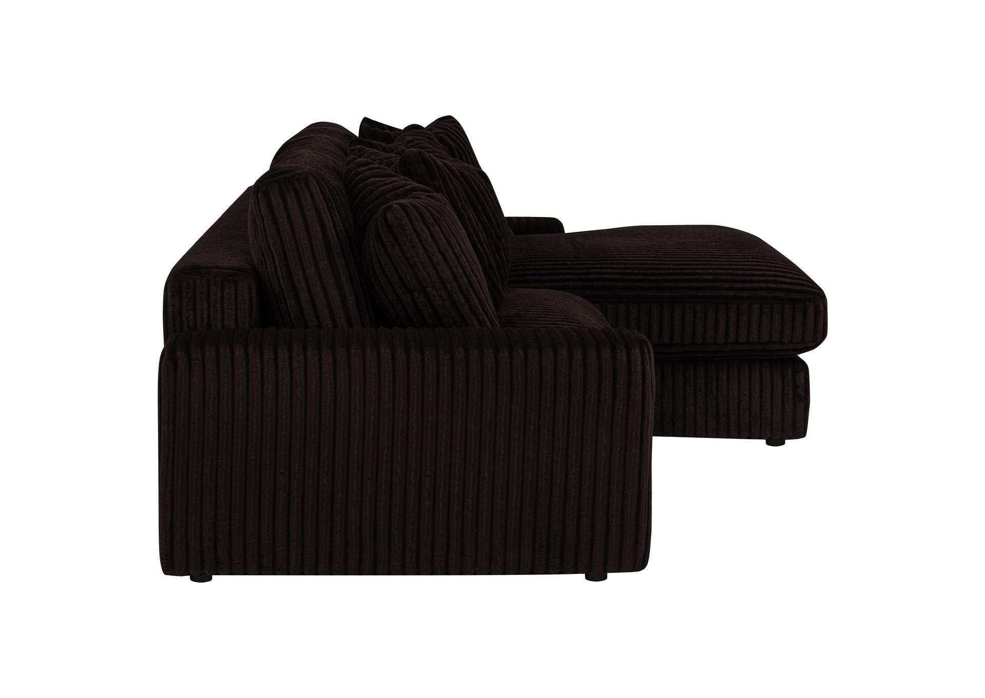 Blaine Upholstered Reversible Chaise Sectional Sofa Chocolate image 15