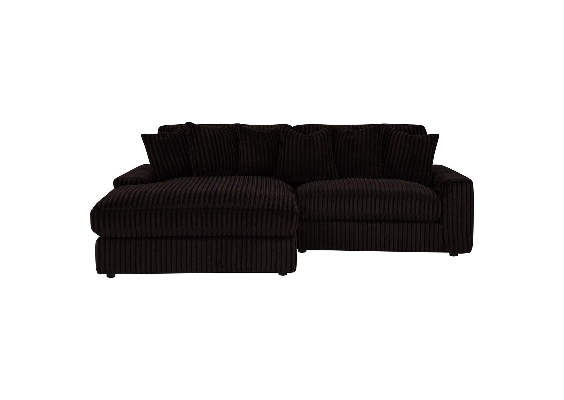 Blaine Upholstered Reversible Chaise Sectional Sofa Chocolate image 14