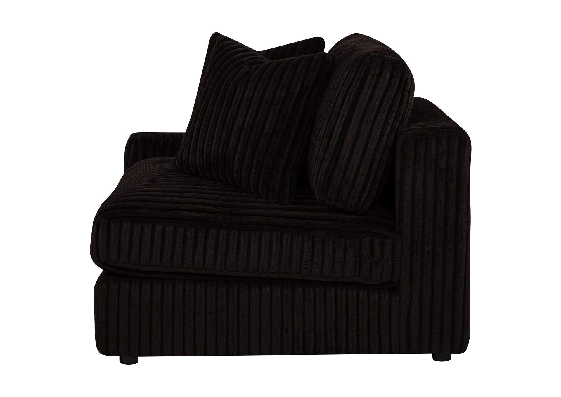 Blaine Upholstered Reversible Chaise Sectional Sofa Chocolate image 7