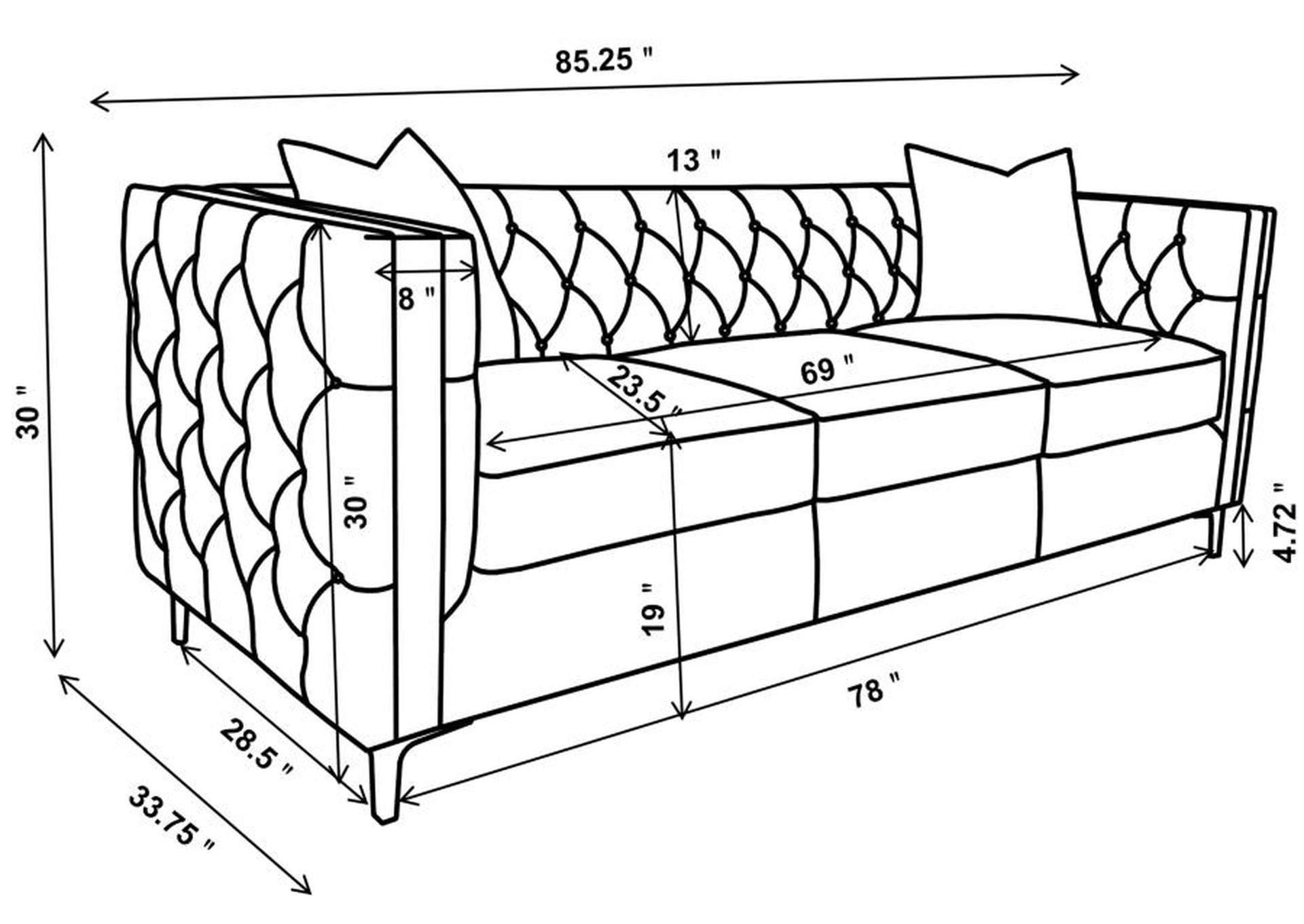 2 PC (SOFA + LOVESEAT) image 12