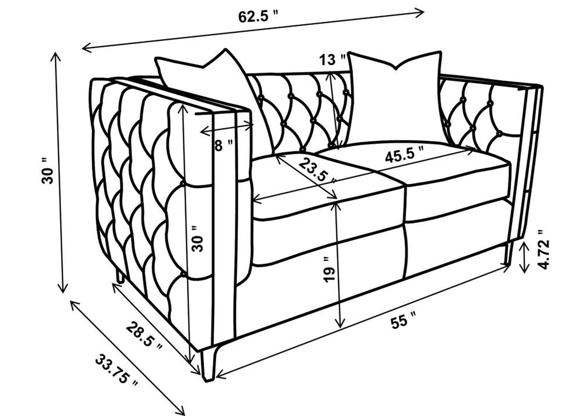 2 PC (SOFA + LOVESEAT) image 13