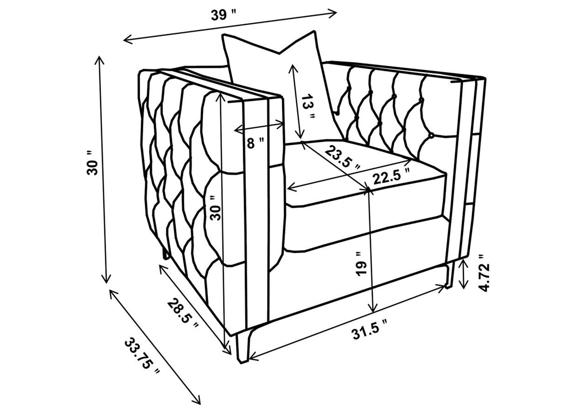3 PC (SOFA + LOVESEAT + CHAIR) image 12