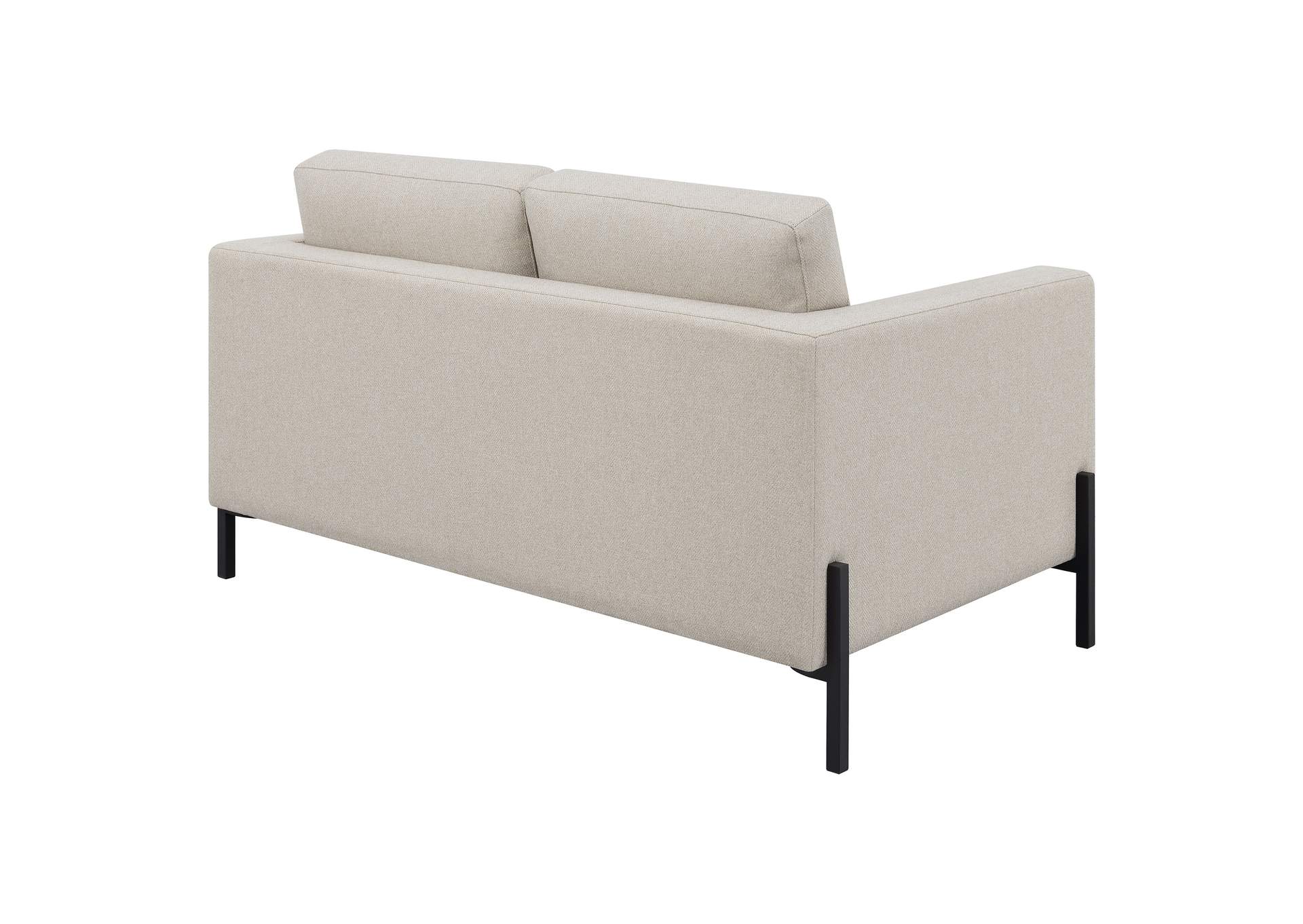 Tilly Upholstered Track Arm Loveseat Oatmeal