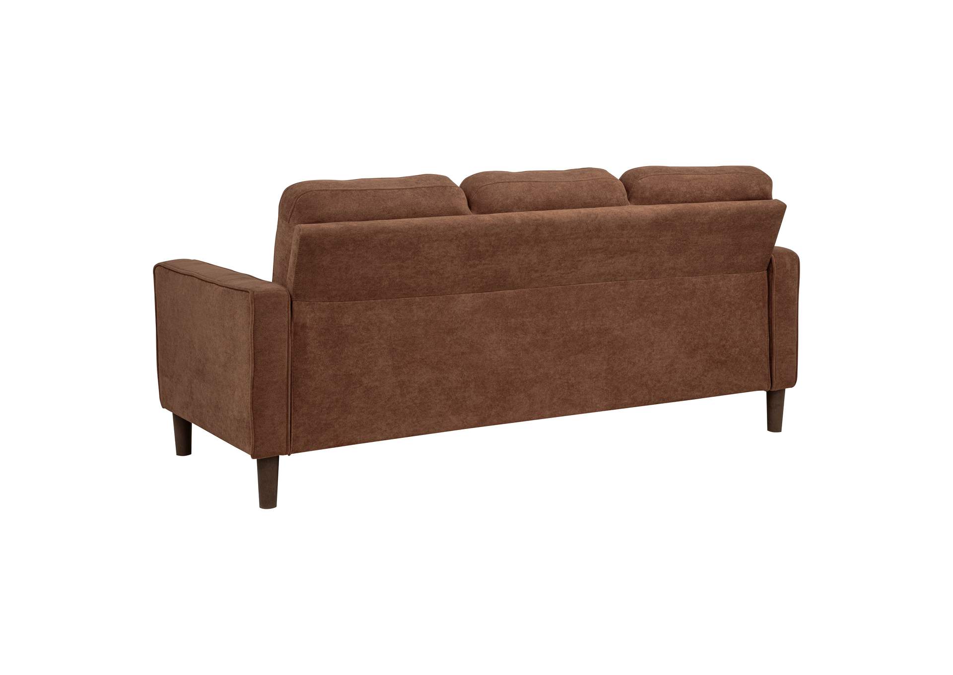 Bowen II 2-piece Fabric Upholstered Track Arm Sofa Set Rust image 5
