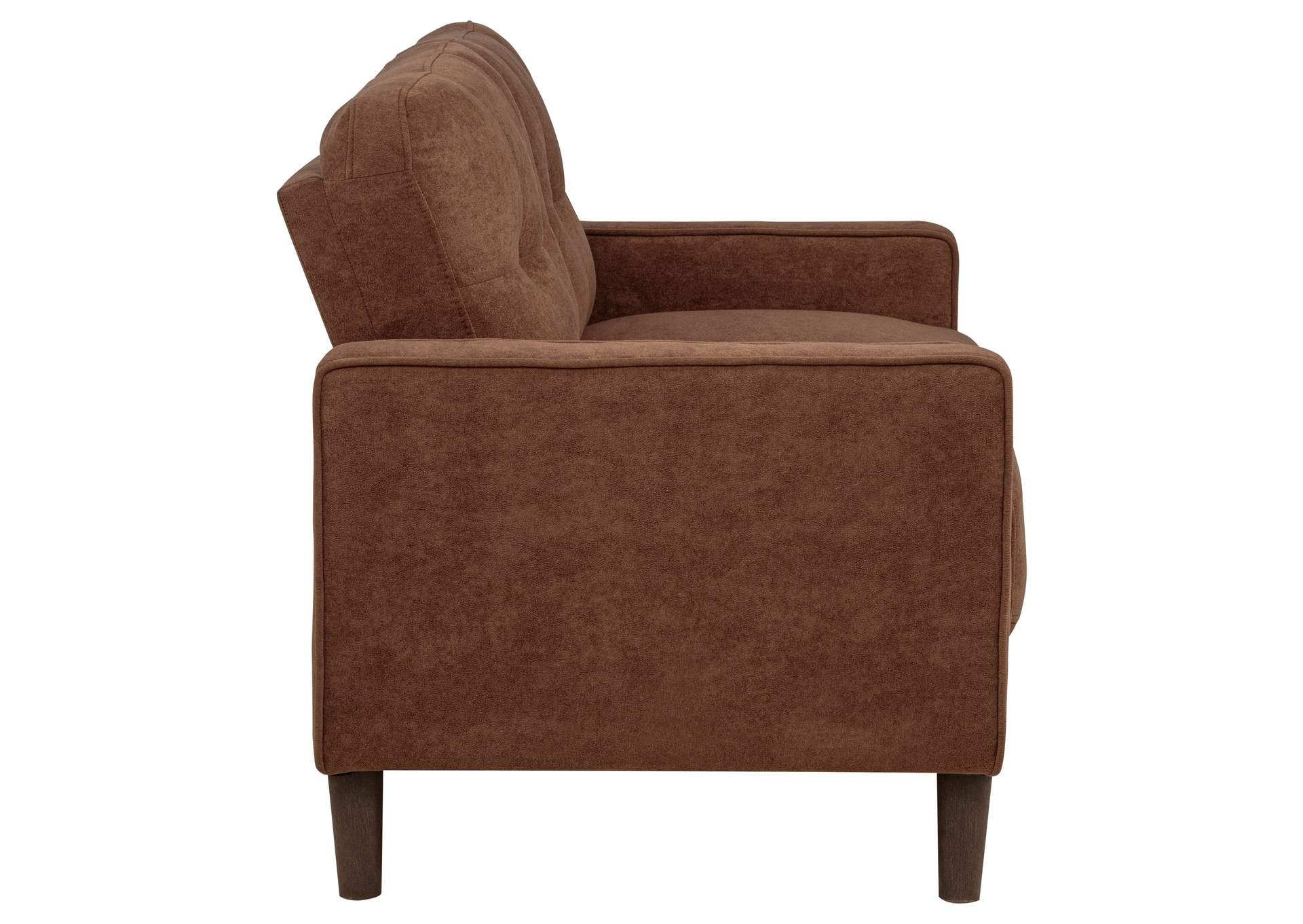 Bowen II 2-piece Fabric Upholstered Track Arm Sofa Set Rust image 10