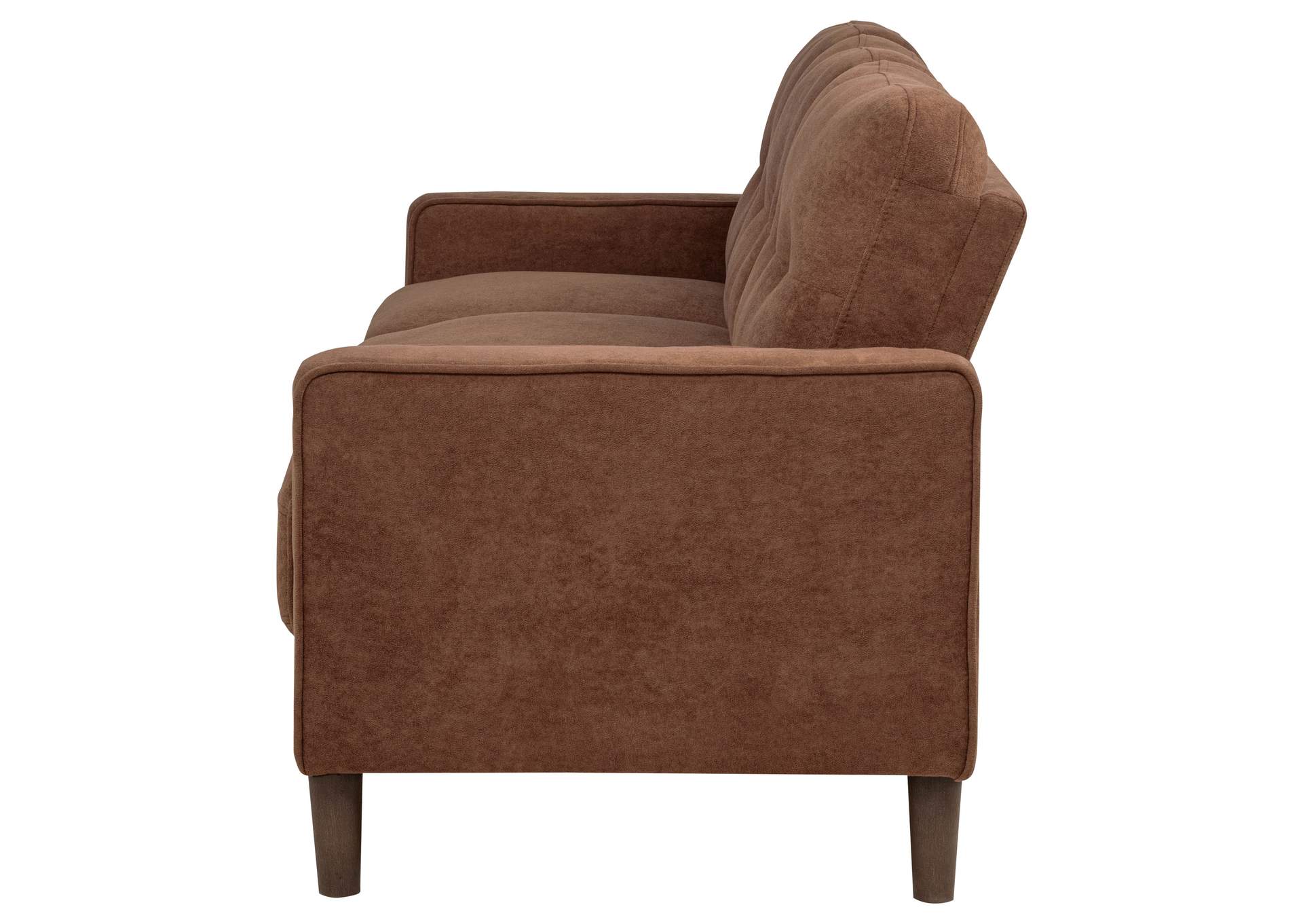 Bowen II Fabric Upholstered Track Arm Sofa Rust image 5