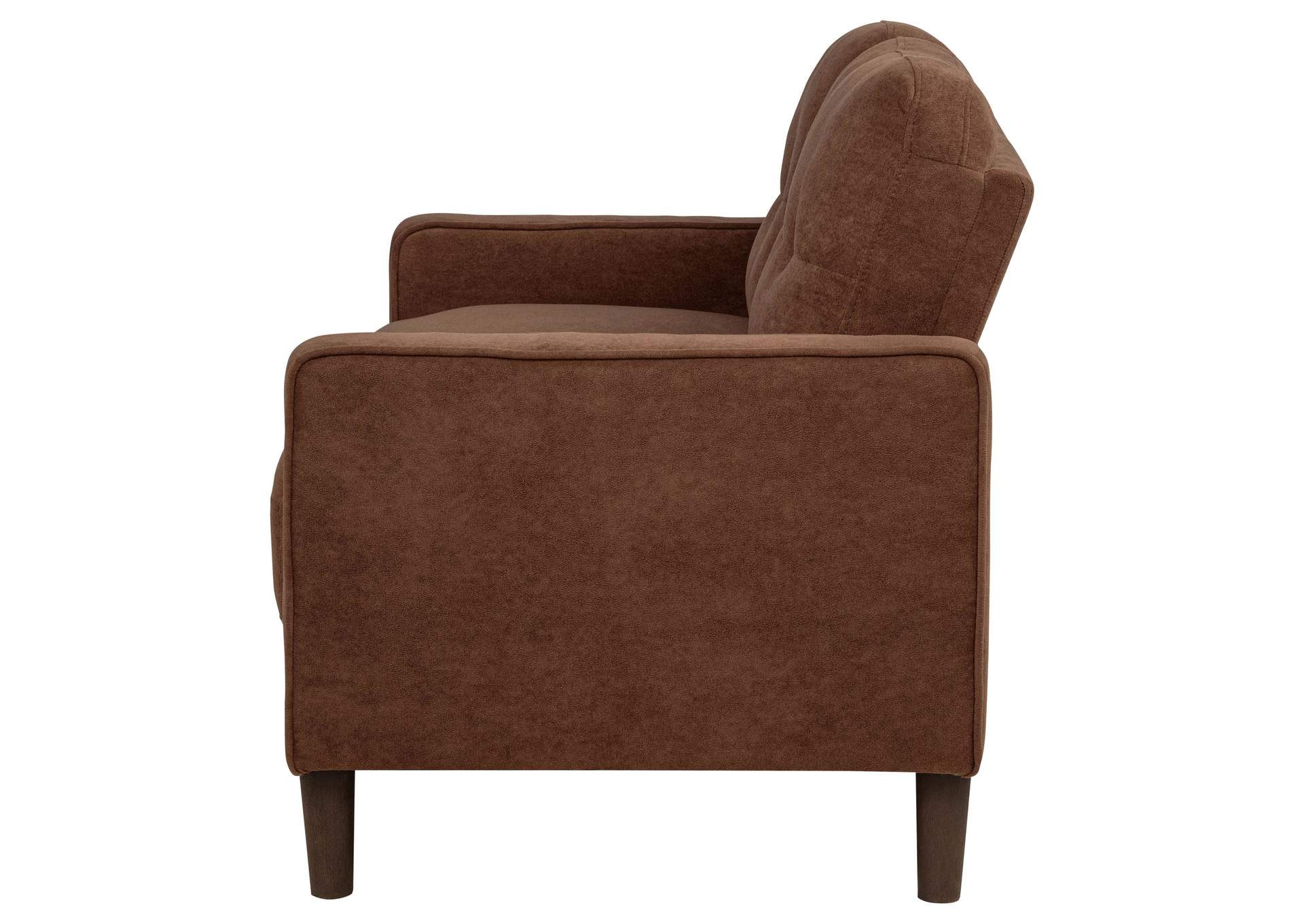 Bowen II Fabric Upholstered Track Arm Loveseat Rust image 5