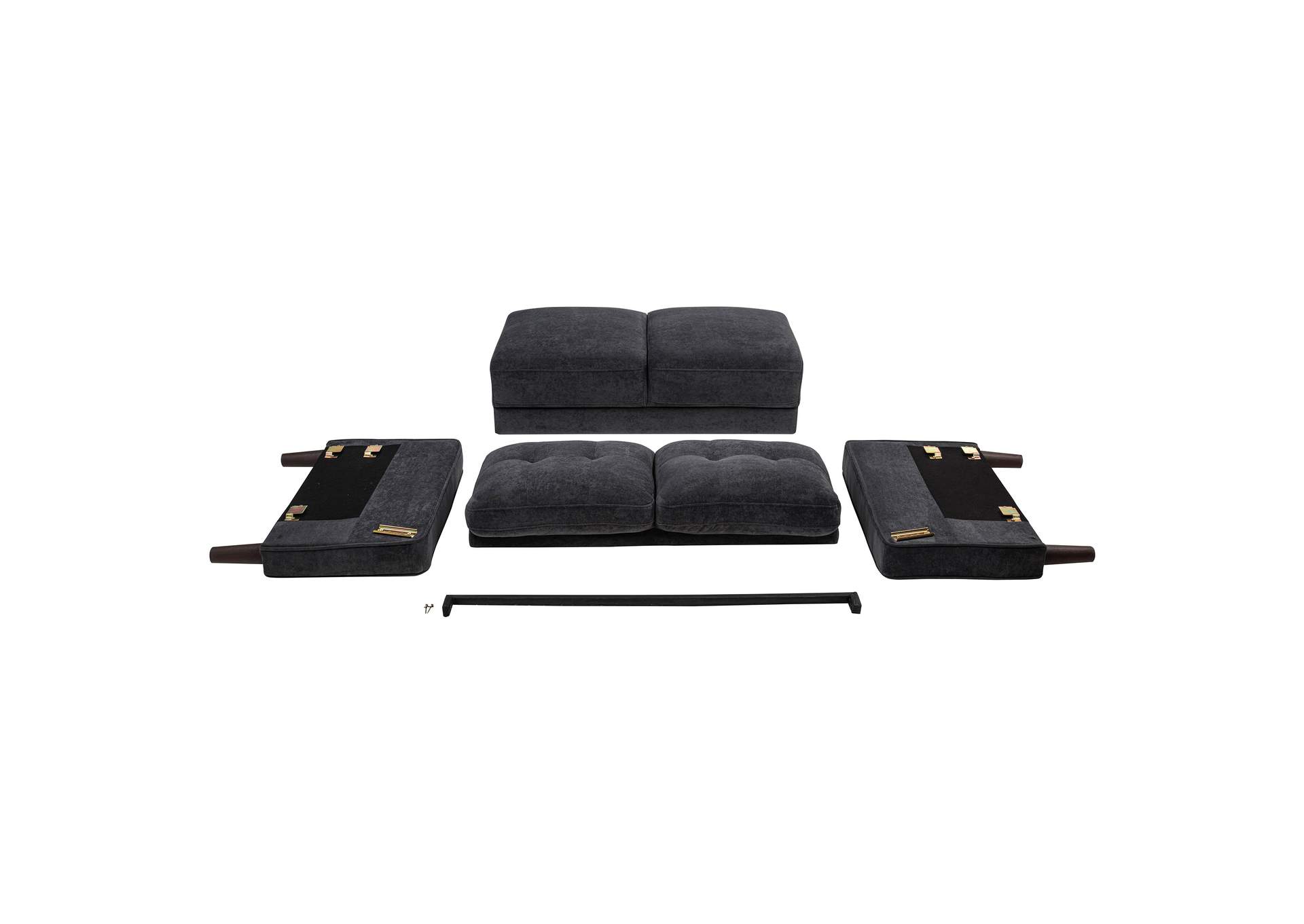 Bowen II 2-piece Upholstered Track Arm Sofa Set Steel Grey image 11