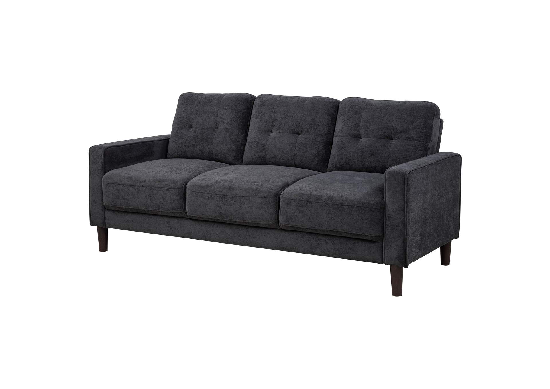 Bowen II Fabric Upholstered Track Arm Sofa Steel Grey image 4