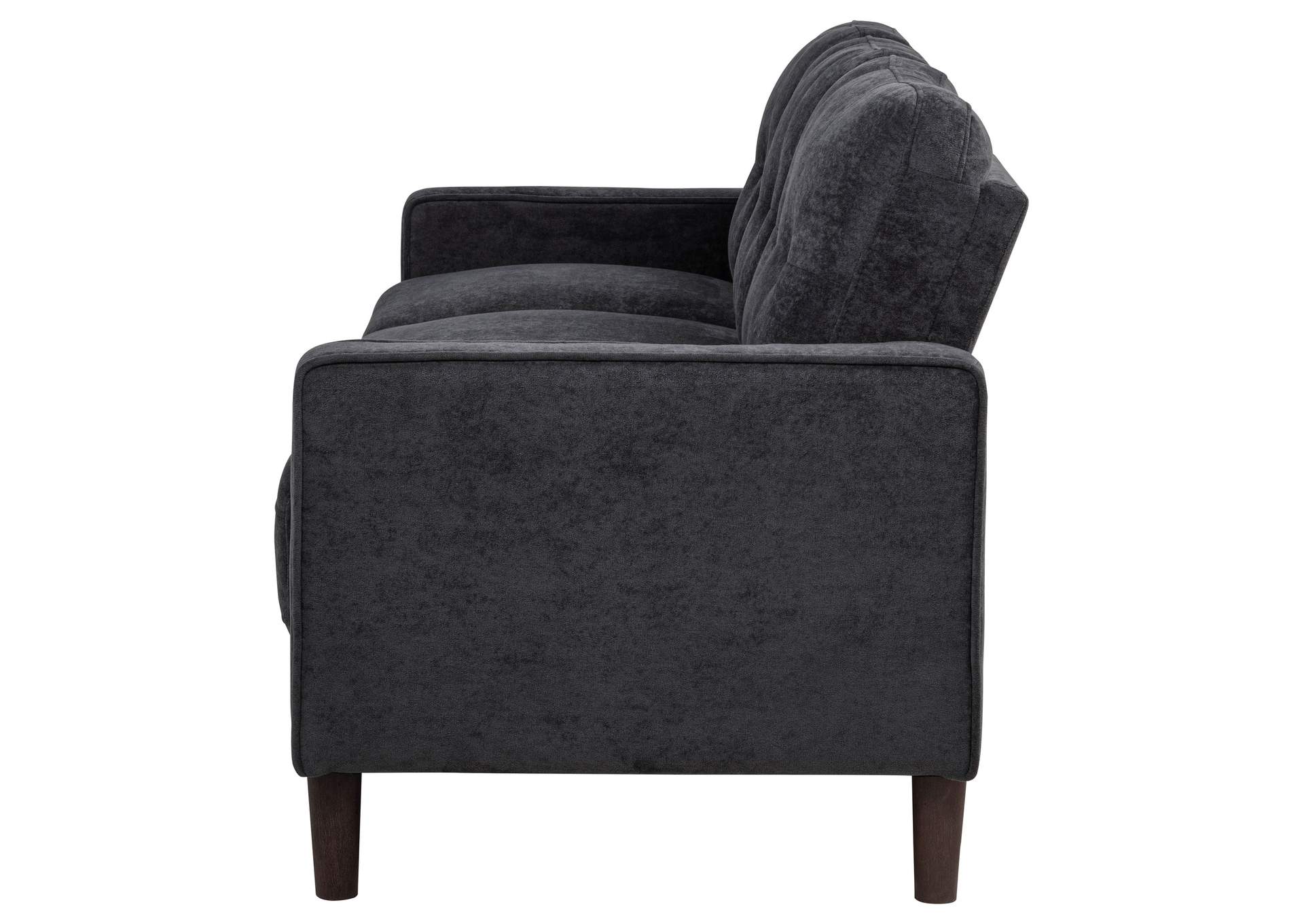Bowen II Fabric Upholstered Track Arm Sofa Steel Grey image 5