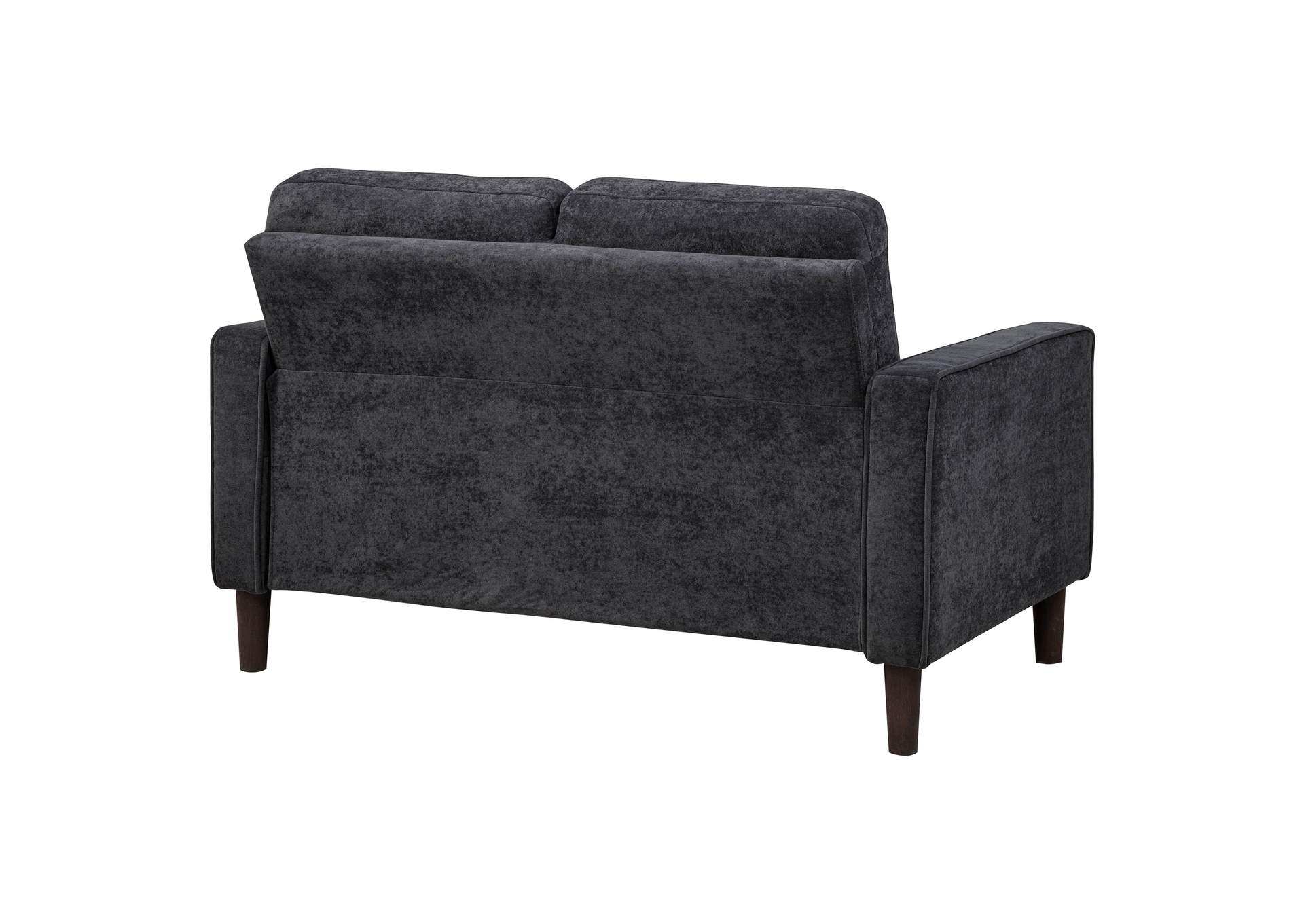 Bowen II Fabric Upholstered Track Arm Loveseat Steel Grey image 7