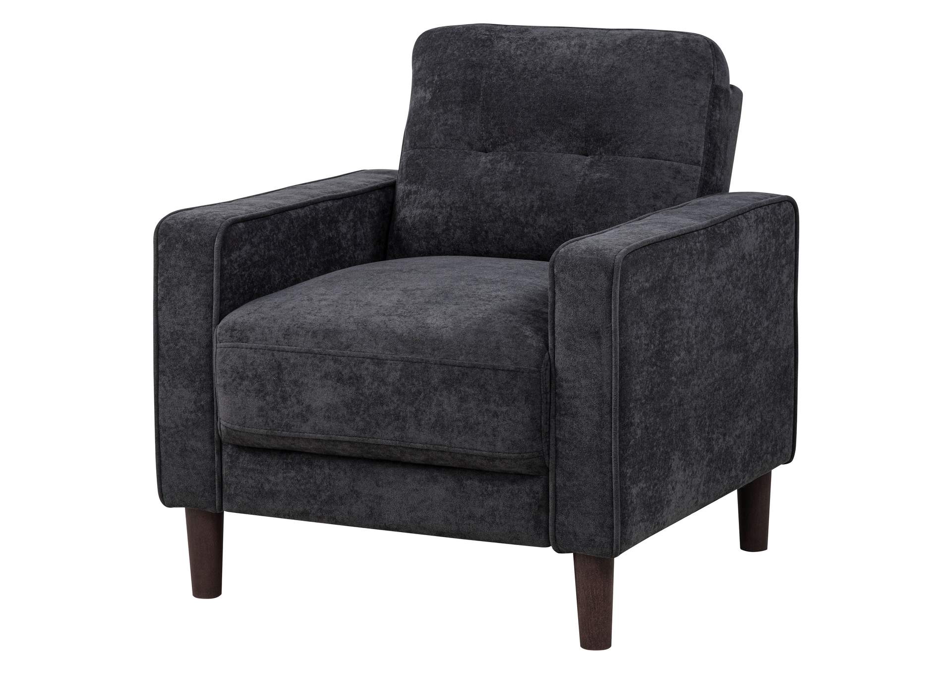 Bowen II Fabric Upholstered Track Arm Chair Steel Grey image 4