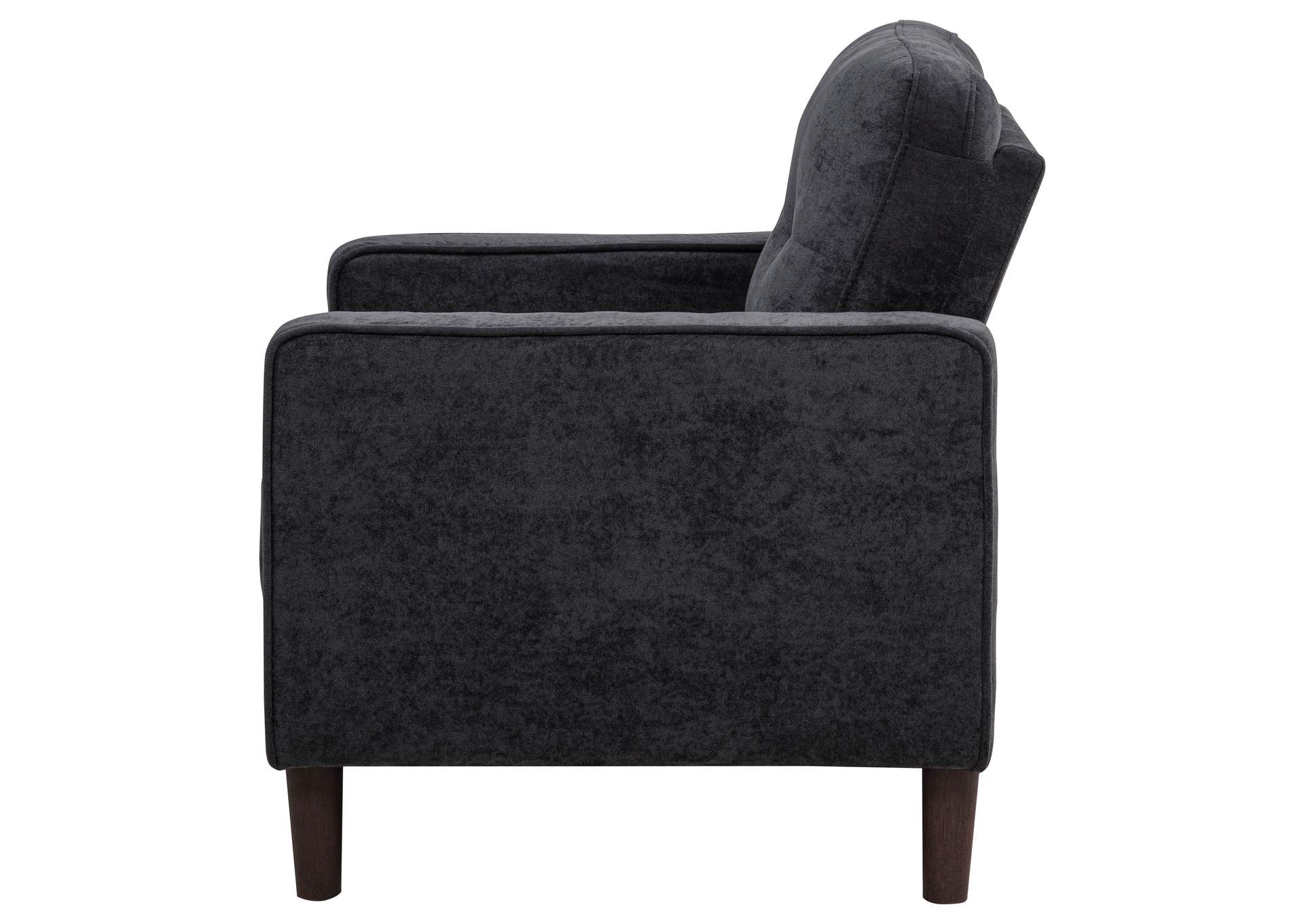 Bowen II Fabric Upholstered Track Arm Chair Steel Grey image 5
