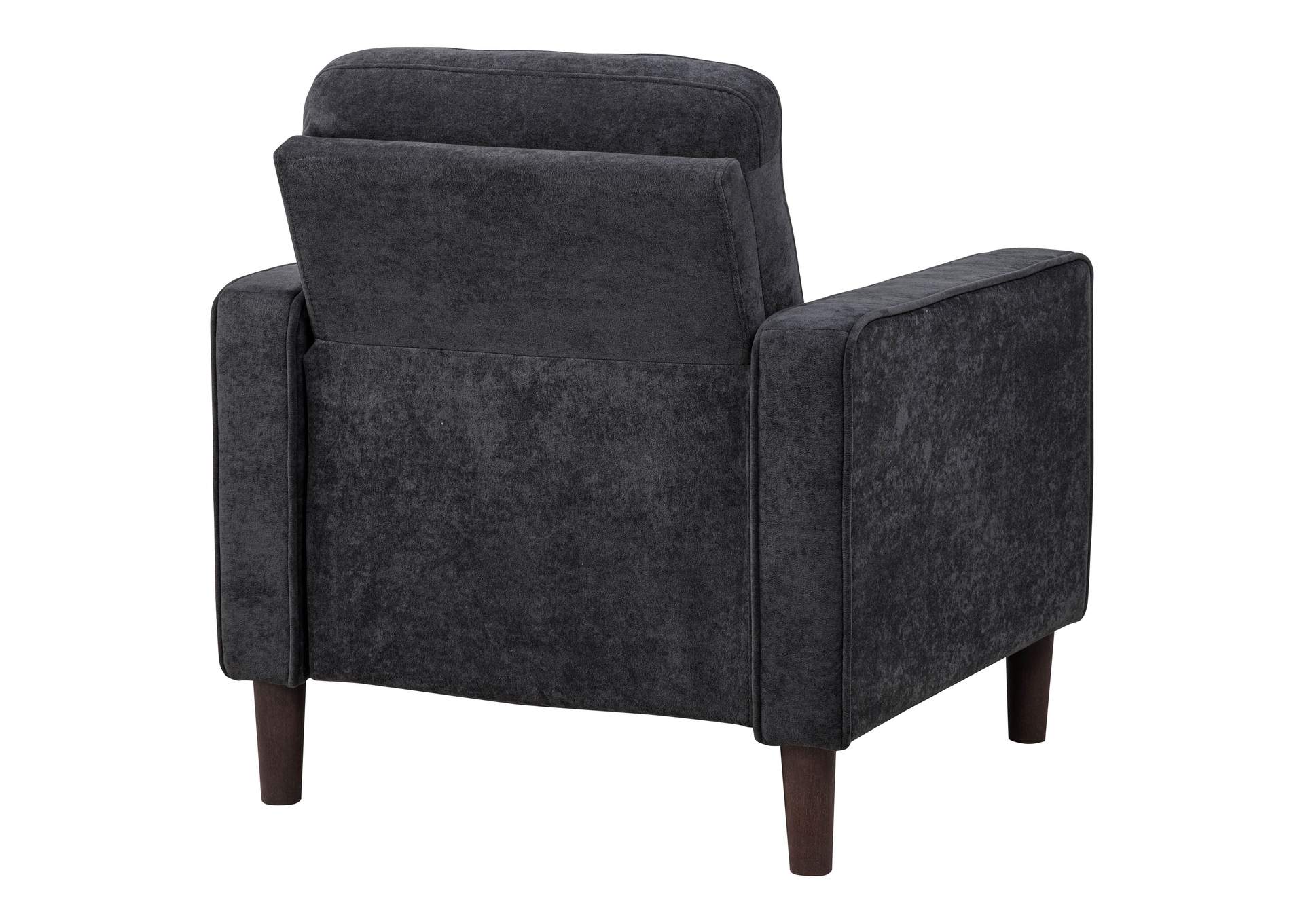 Bowen II Fabric Upholstered Track Arm Chair Steel Grey image 7