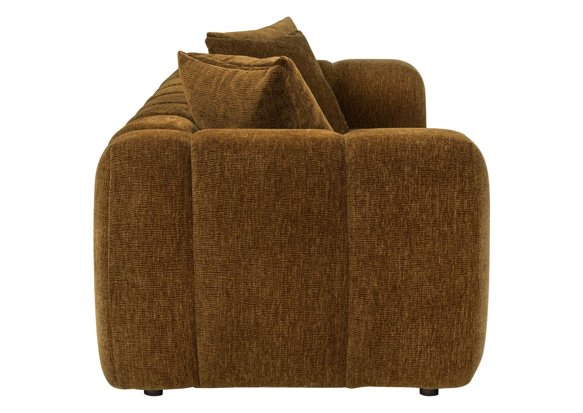 Lazaro 3-piece Fabric Upholstered Wide Channel Sofa Set Bronze image 15
