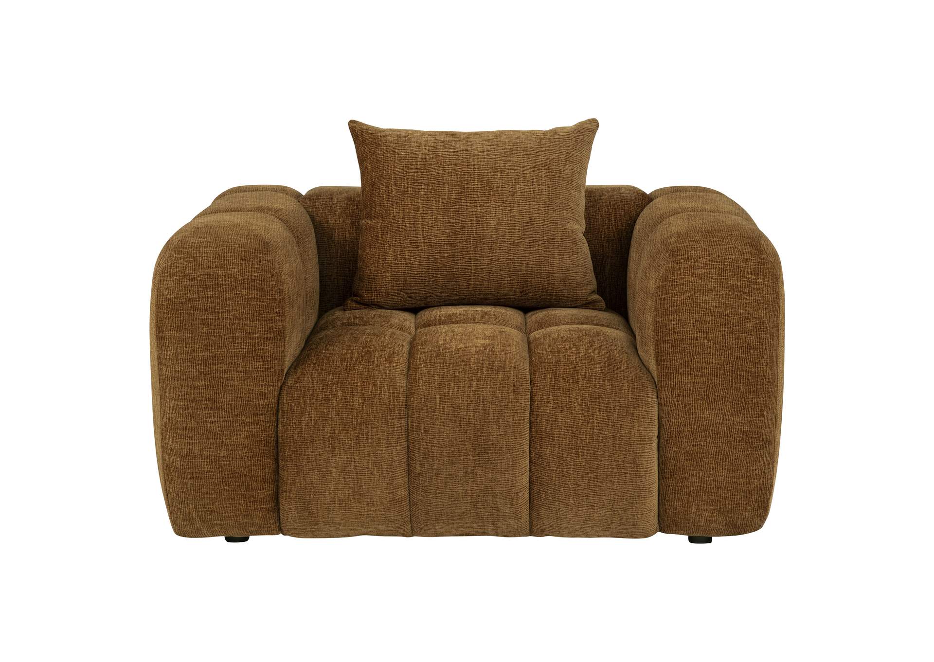 Lazaro 3-piece Fabric Upholstered Wide Channel Sofa Set Bronze image 10