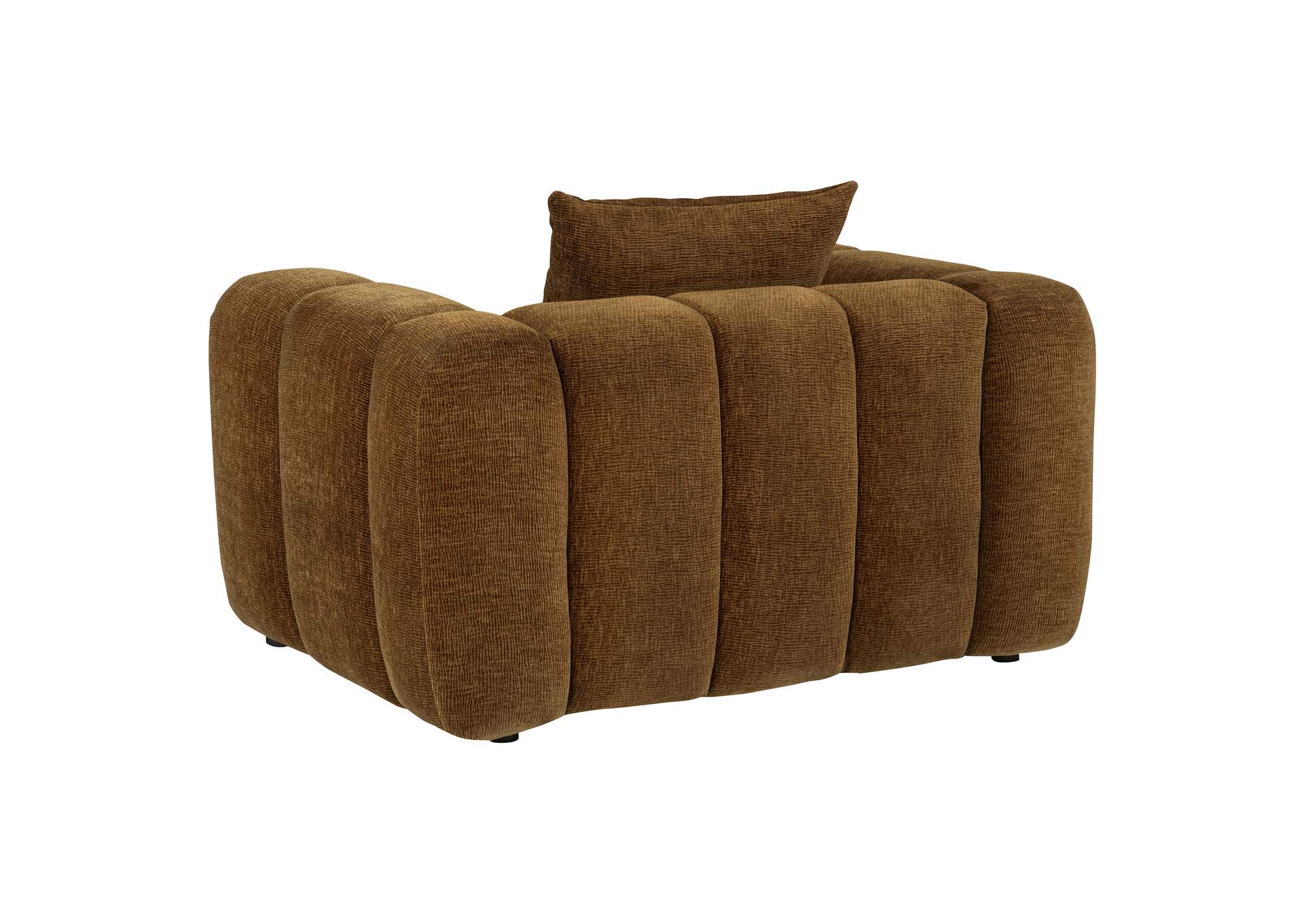 Lazaro 3-piece Fabric Upholstered Wide Channel Sofa Set Bronze image 9