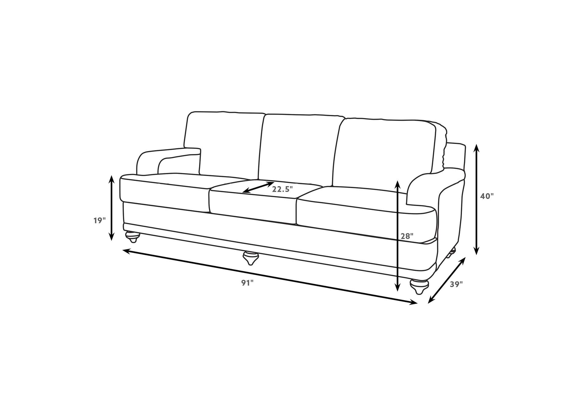Glenn 2-piece Upholstered Sofa Set Light Grey and Grey image 11
