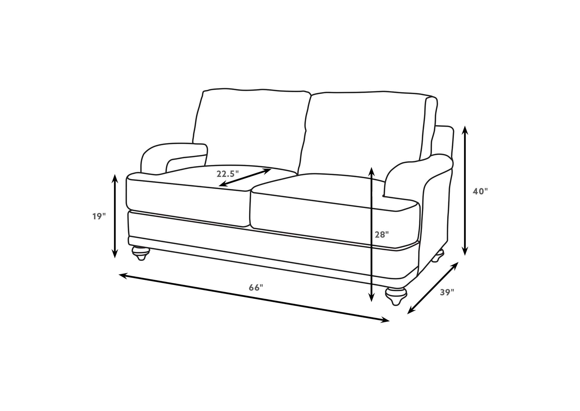 Glenn 2-piece Upholstered Sofa Set Light Grey and Grey image 12