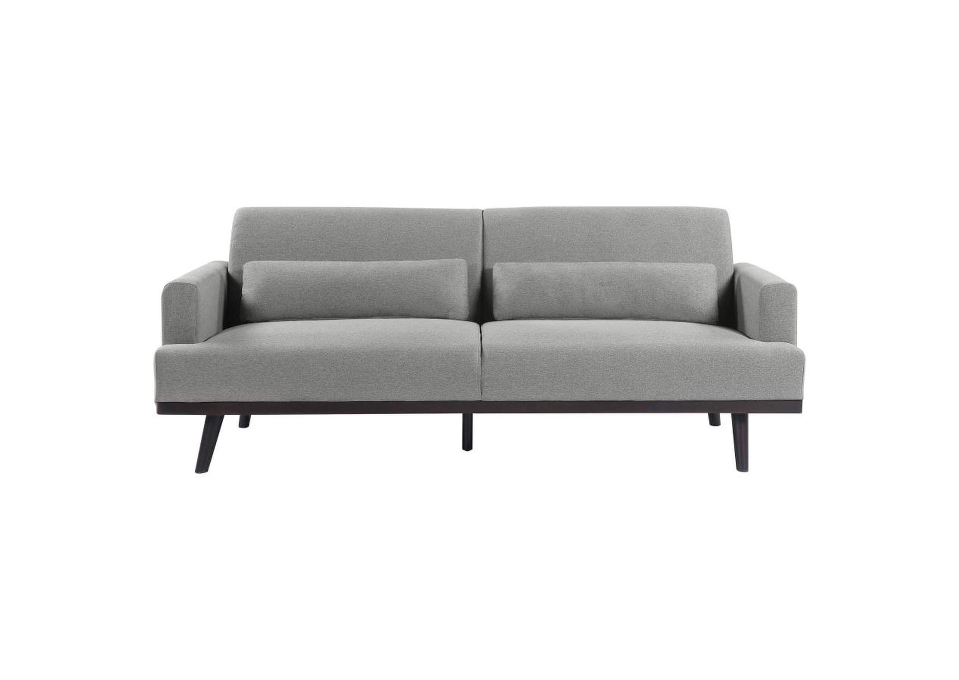 Blake 3-piece Upholstered Living Room Set with Track Arms Sharkskin and Dark Brown image 4