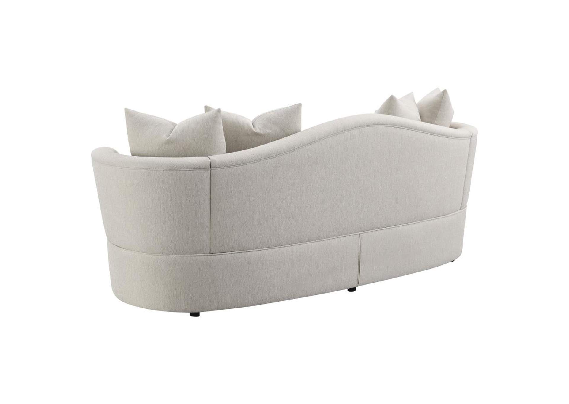 Kamilah 2-piece Upholstered Living Room Set with Camel Back Beige image 7
