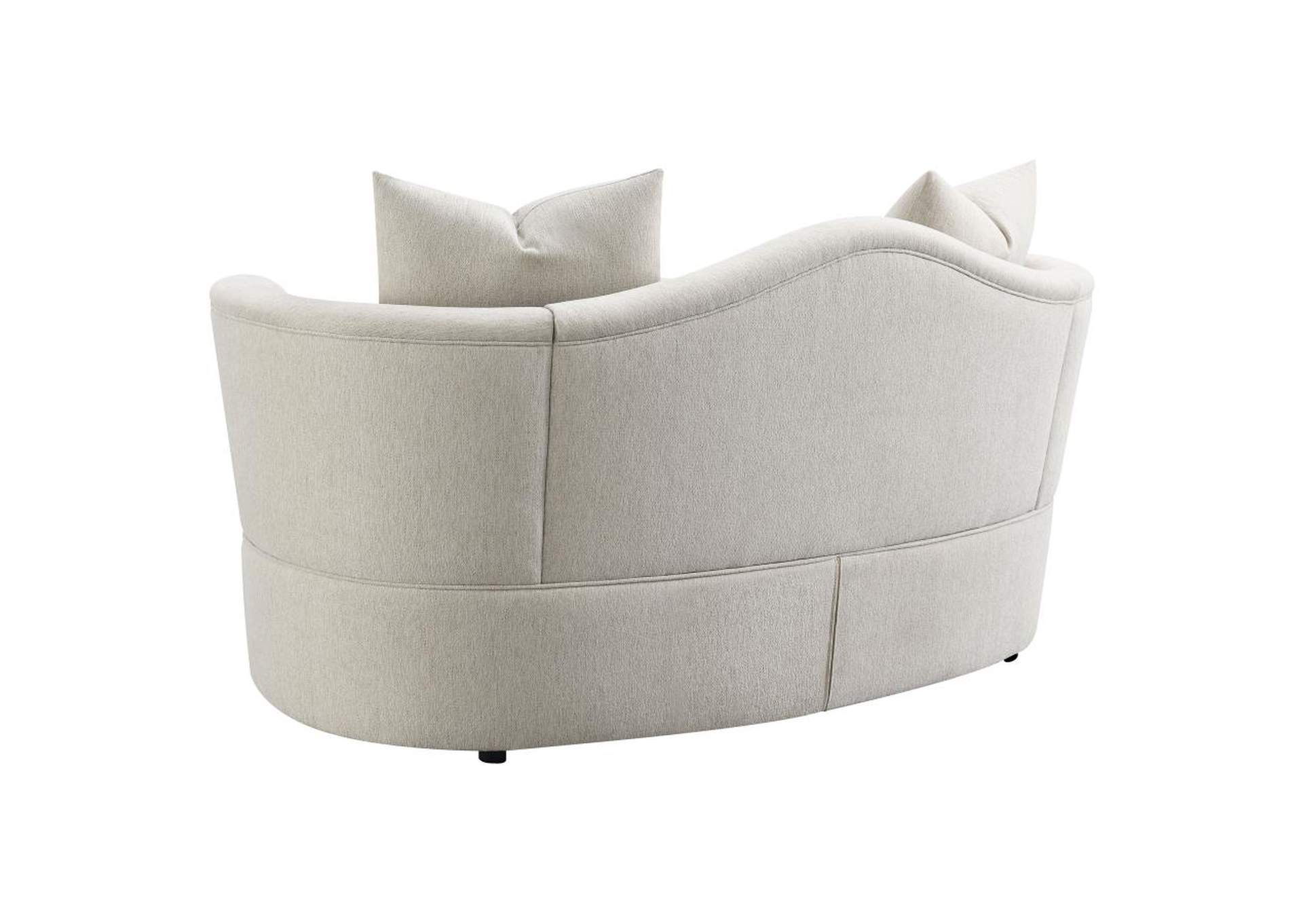 Kamilah 2-piece Upholstered Living Room Set with Camel Back Beige image 10