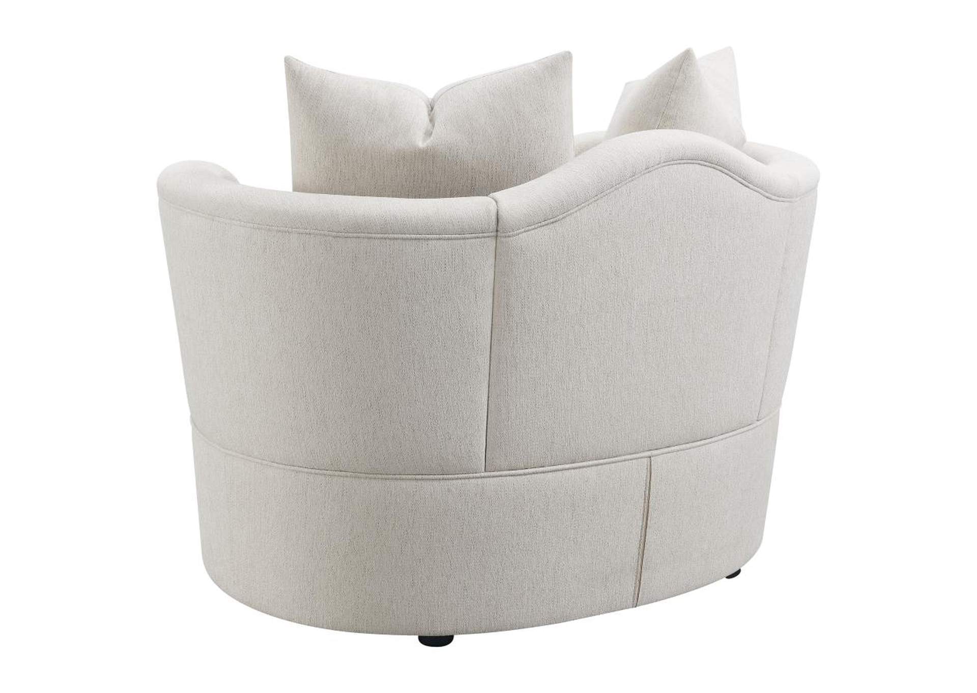 Kamilah 3-piece Upholstered Living Room Set with Camel Back Beige image 11