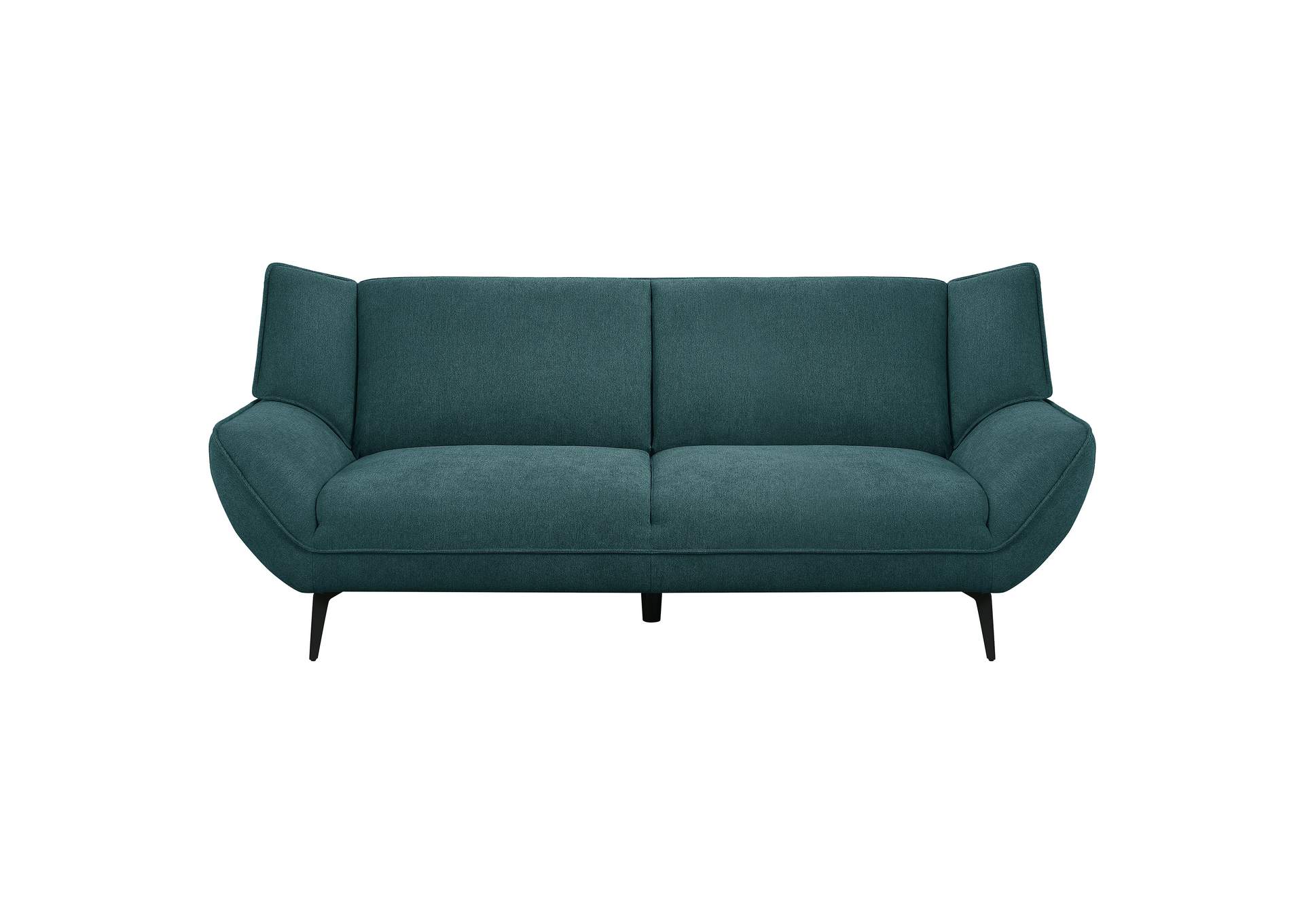 Acton Upholstered Flared Arm Sofa Teal Blue