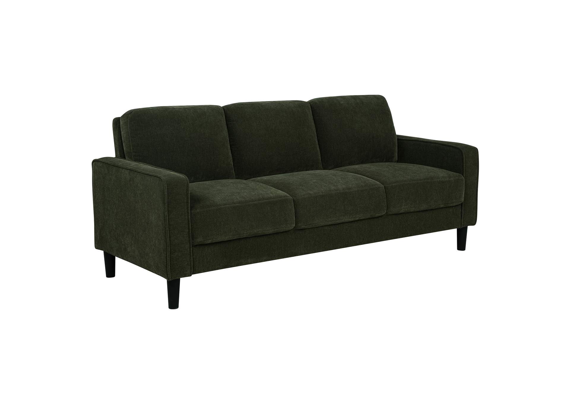Ruth 3-piece Fabric Upholstered Track Arm Sofa Matcha Green image 18