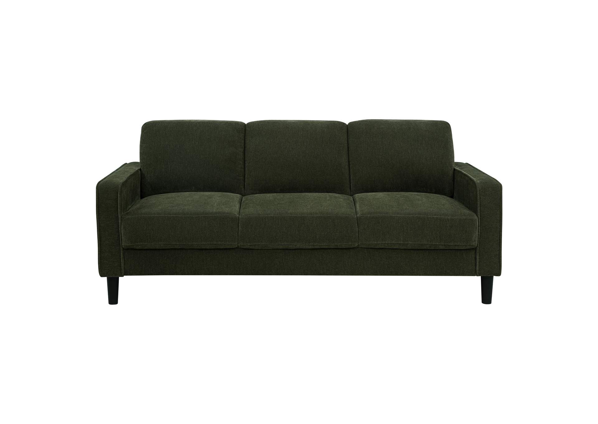 Ruth 3-piece Fabric Upholstered Track Arm Sofa Matcha Green image 17
